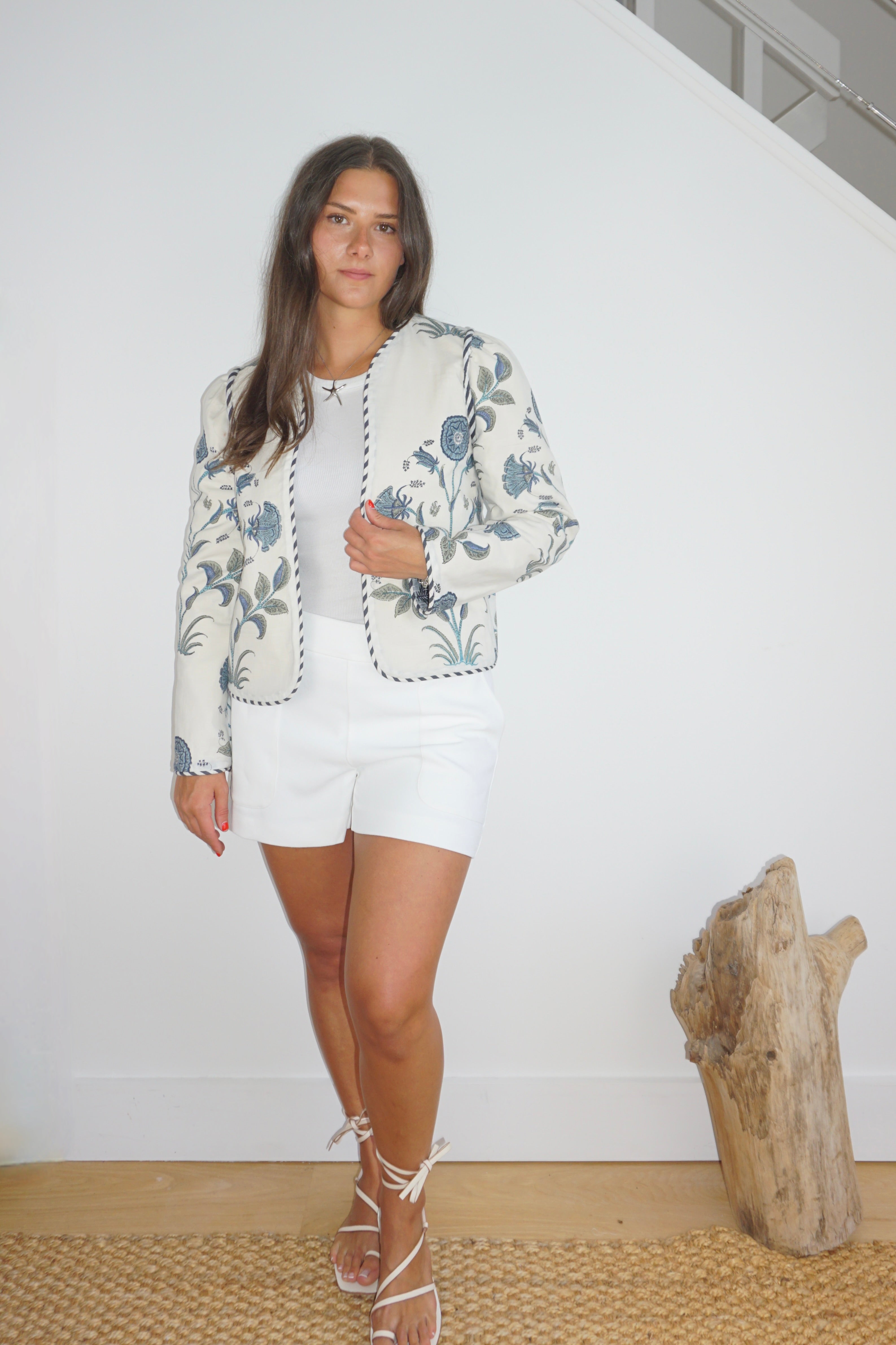 Shylah Jacket in Blue Vine RVRS