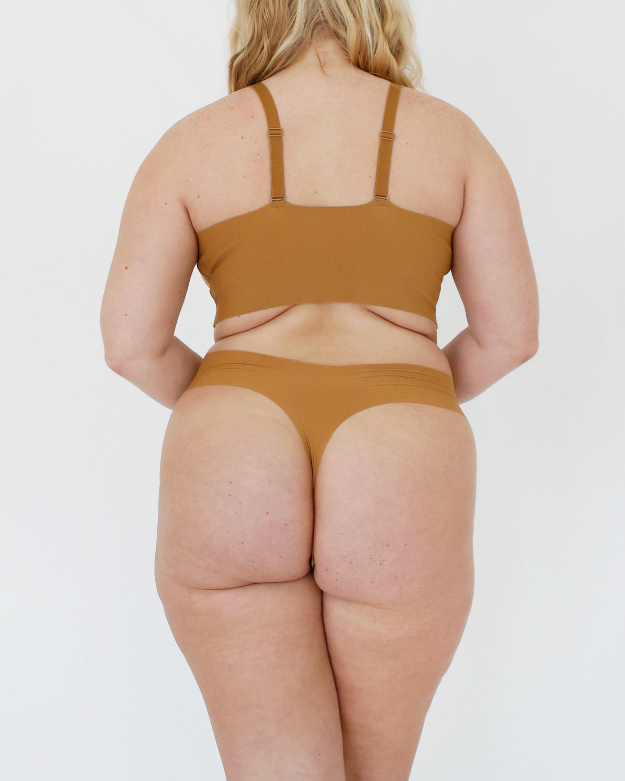 Signature Mid-Rise Thong - Honey