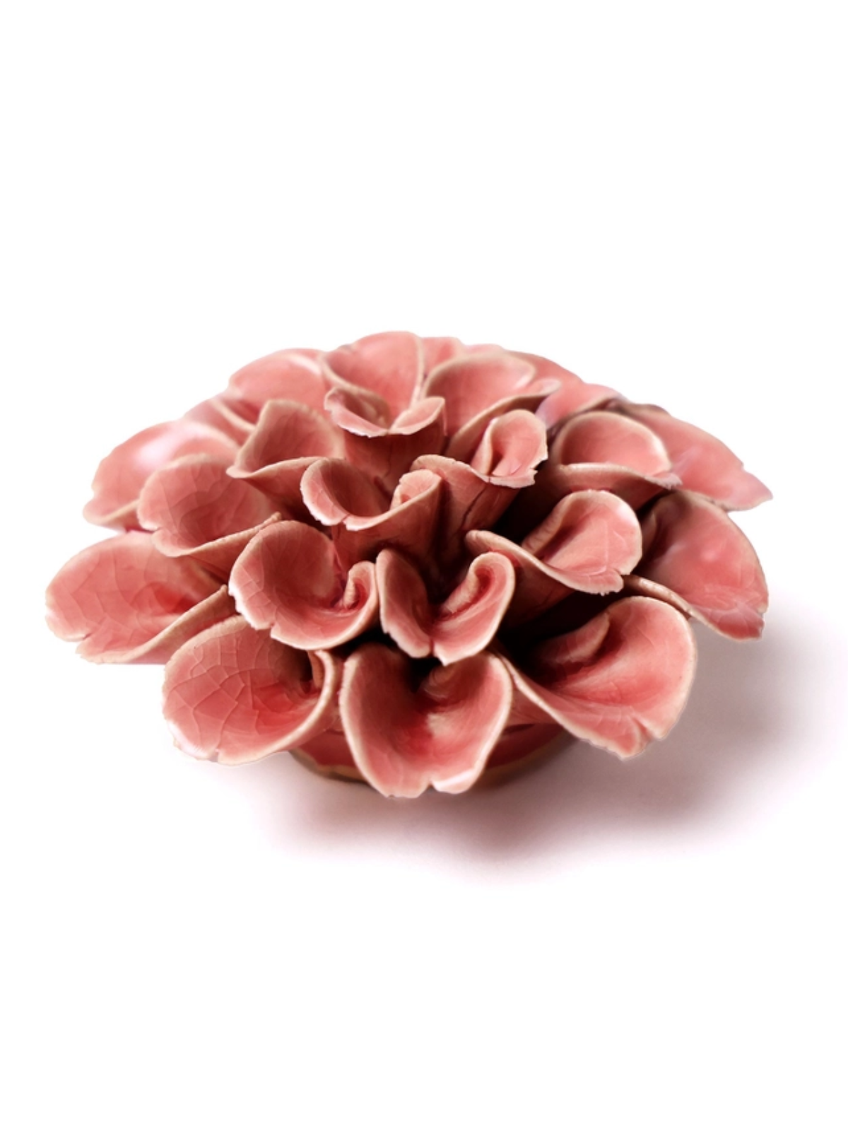 Ceramic Small Pink Dahlia Flower