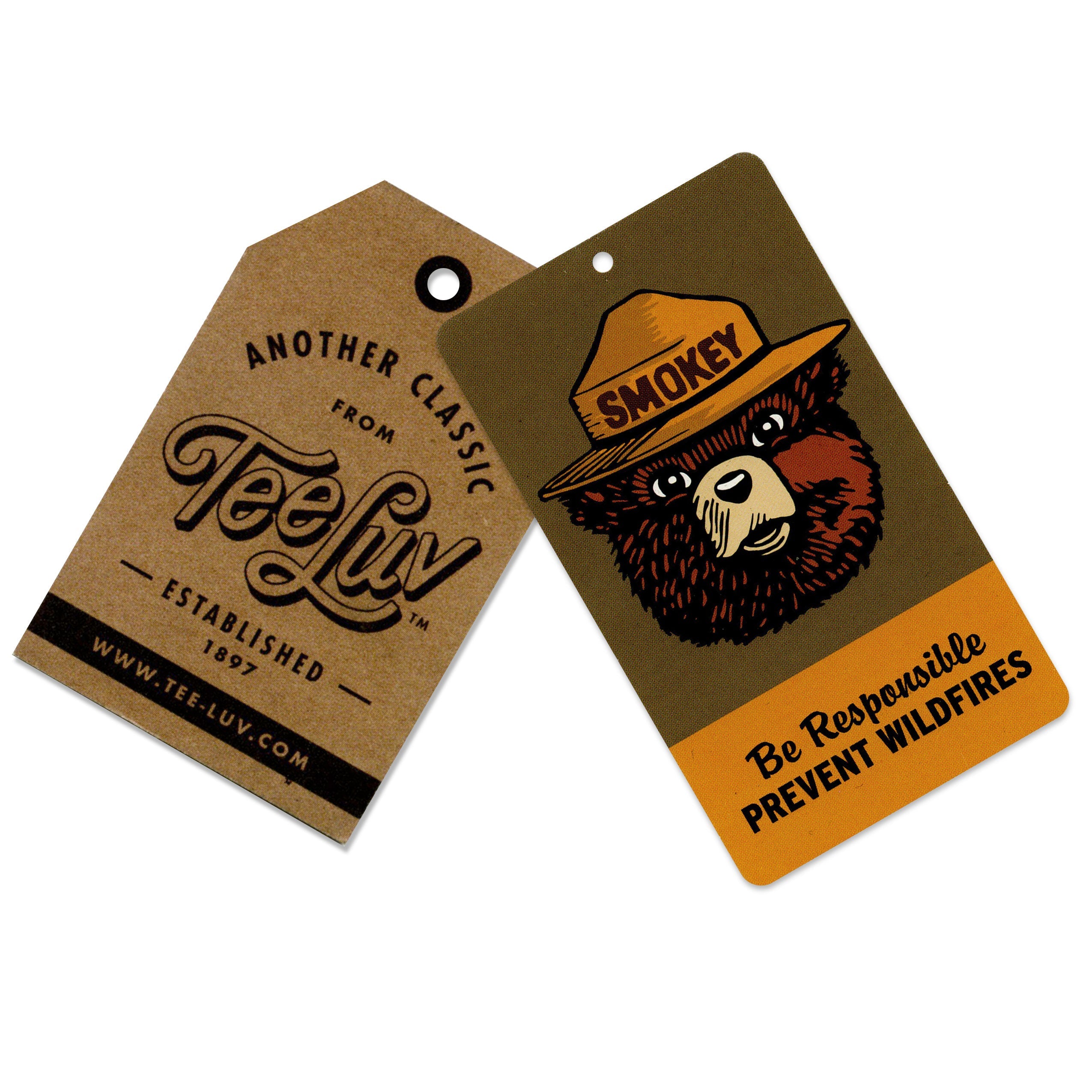 Smokey Says "Keep it Green, Prevent Wildfires" T-Shirt - Gray