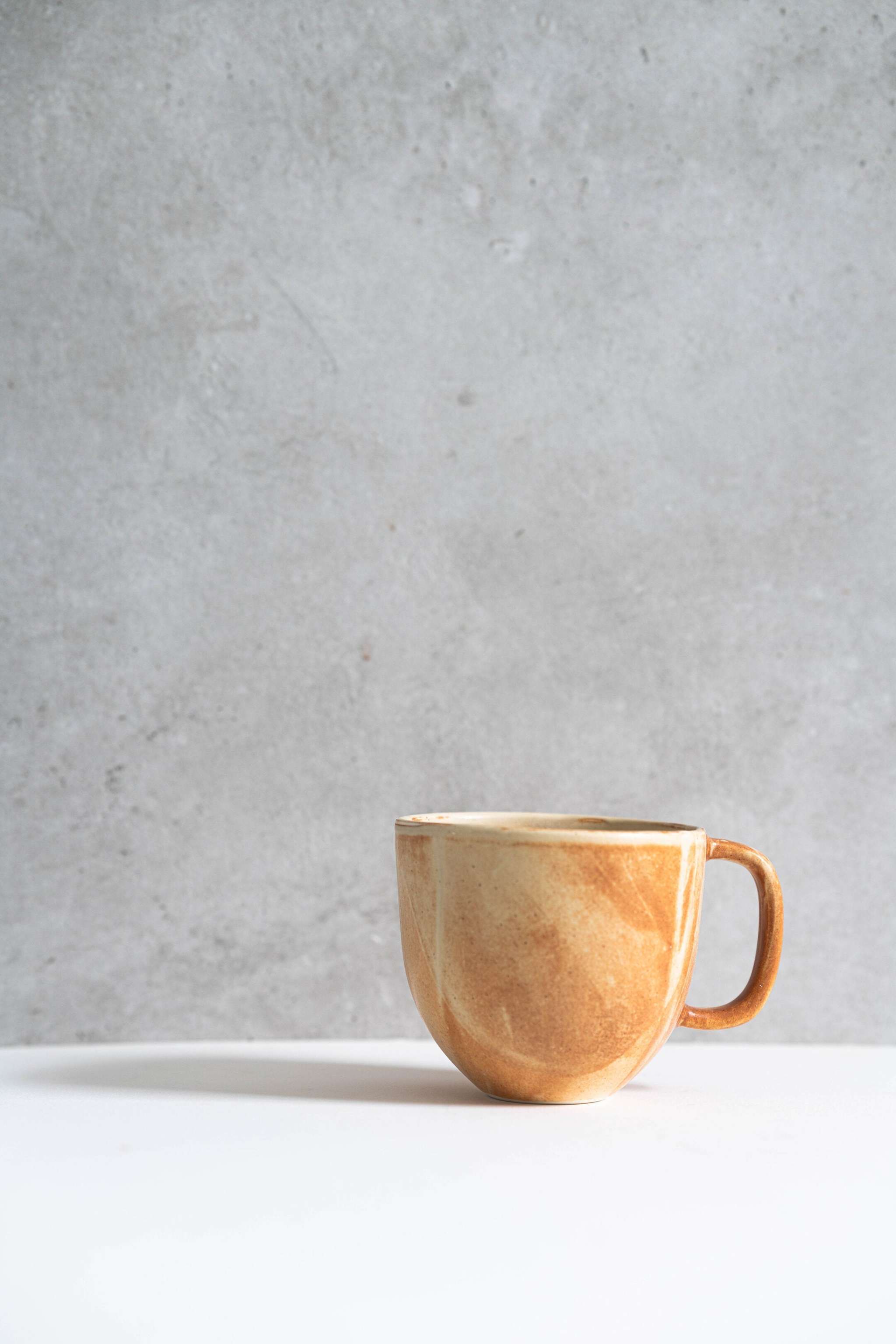 Stoneware Beige Coffee Mug