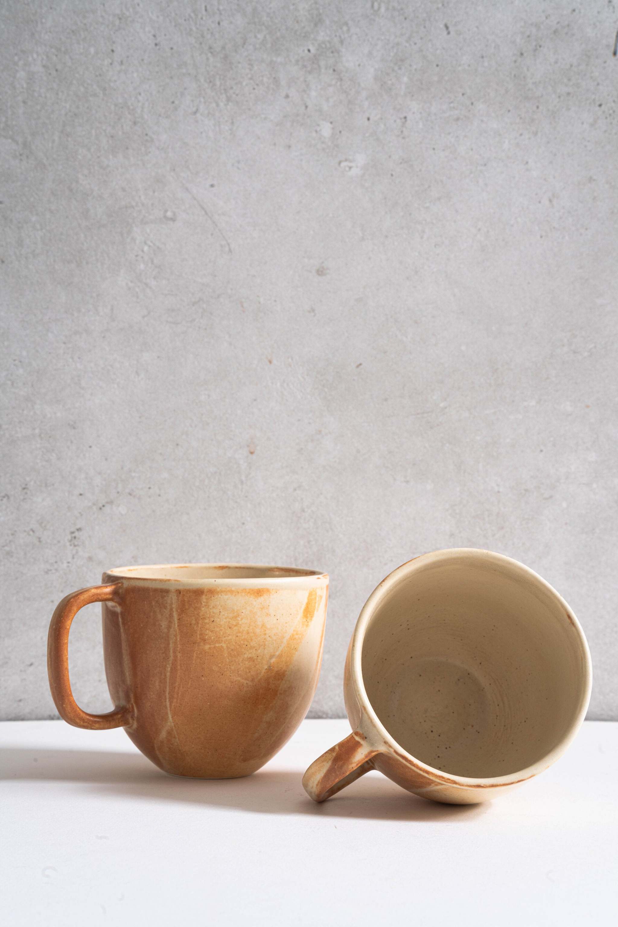 Stoneware Beige Coffee Mug