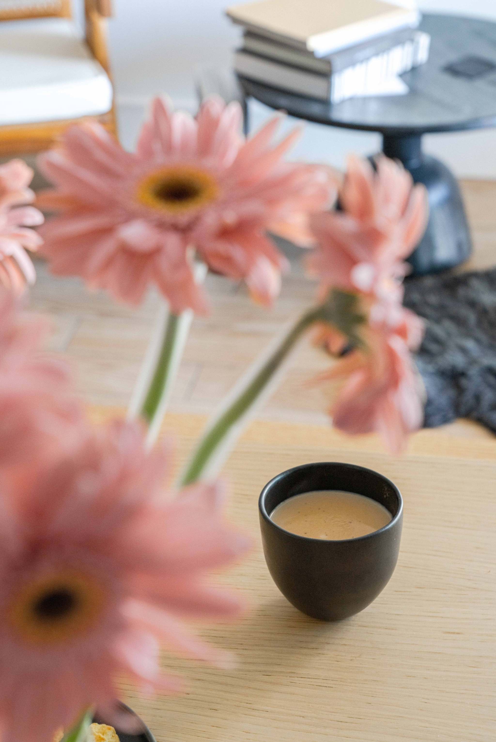 Hand Made Coffee Cup - Black Matte Stoneware