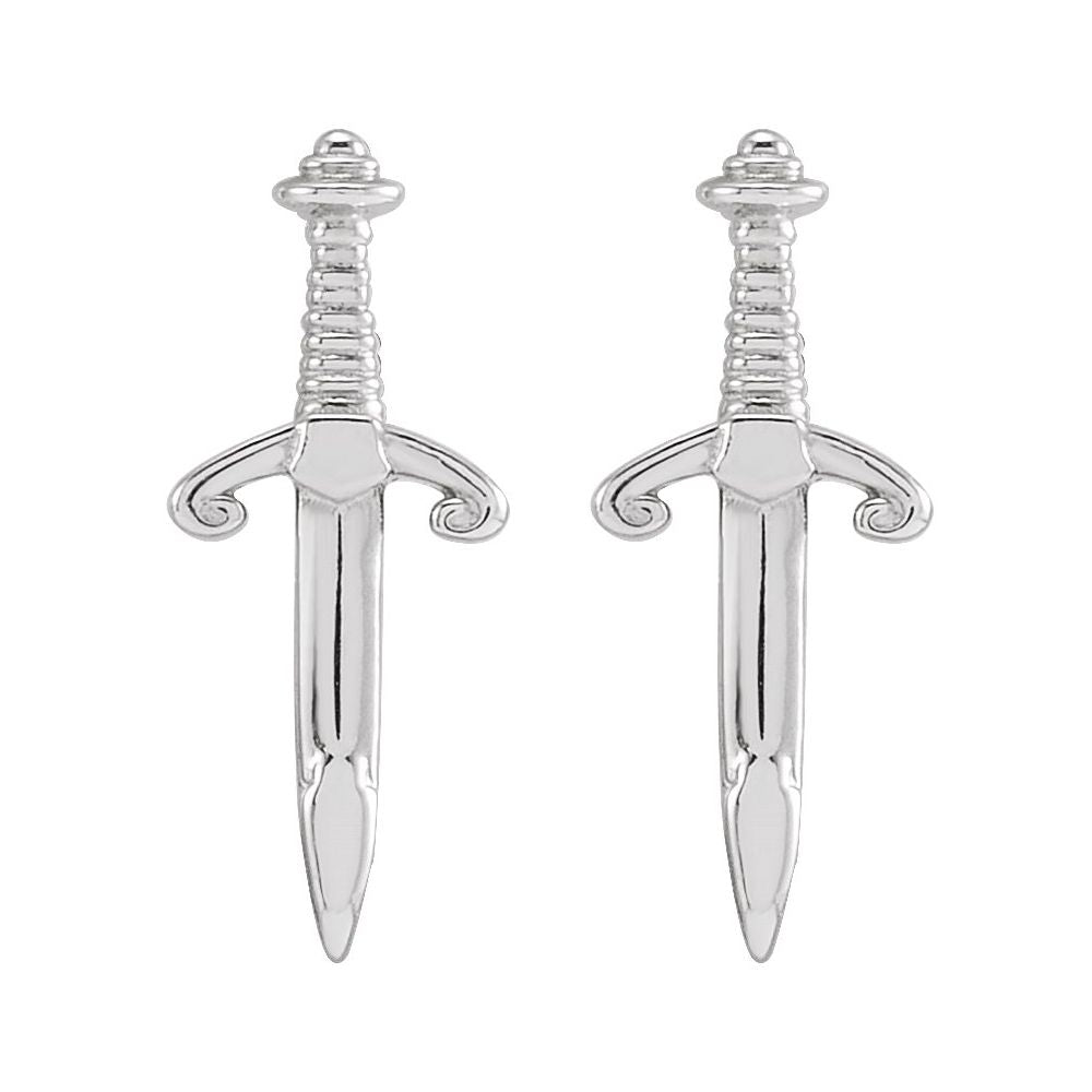 Gold Dagger Studs