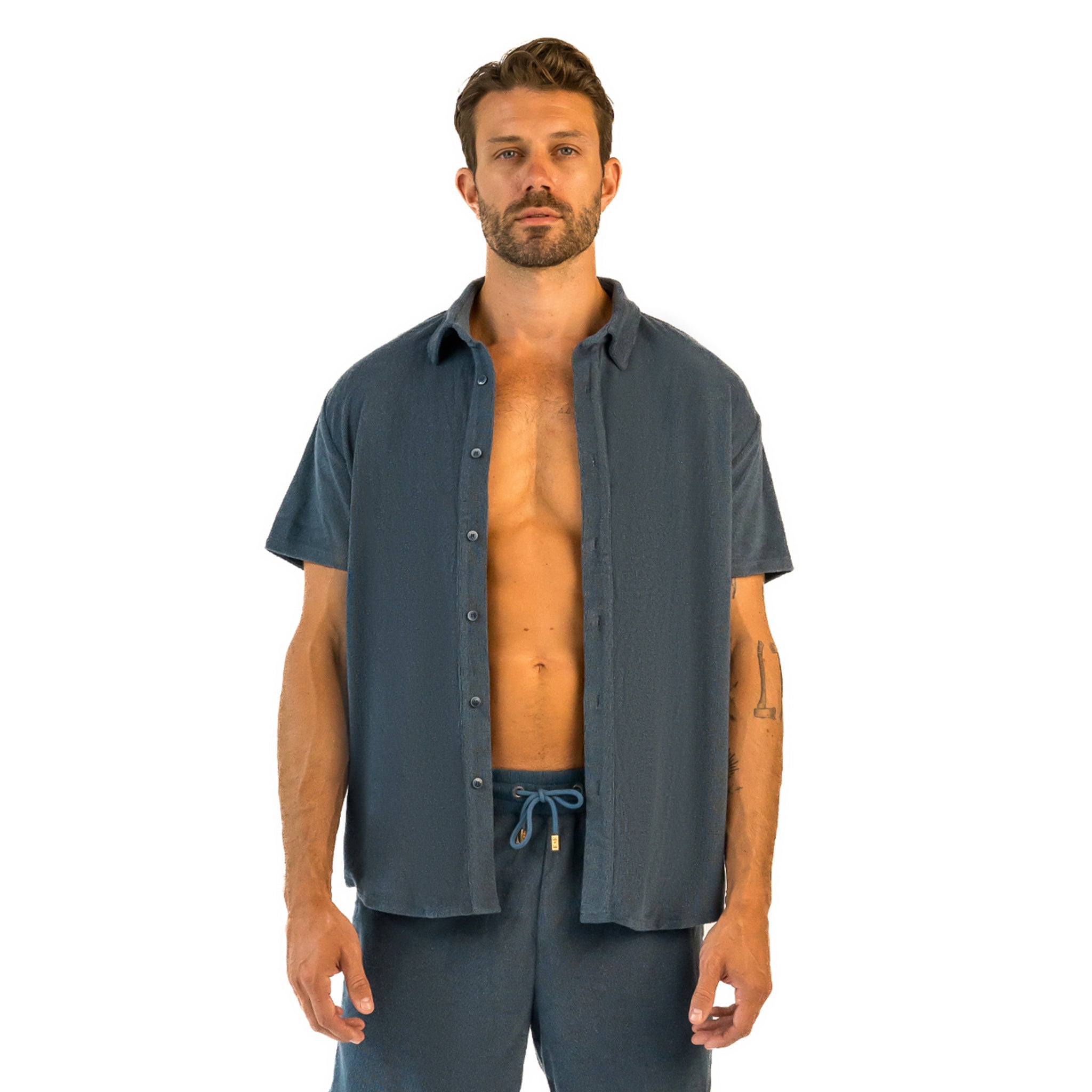 Terry Shirt / Charcoal Navy by East x East