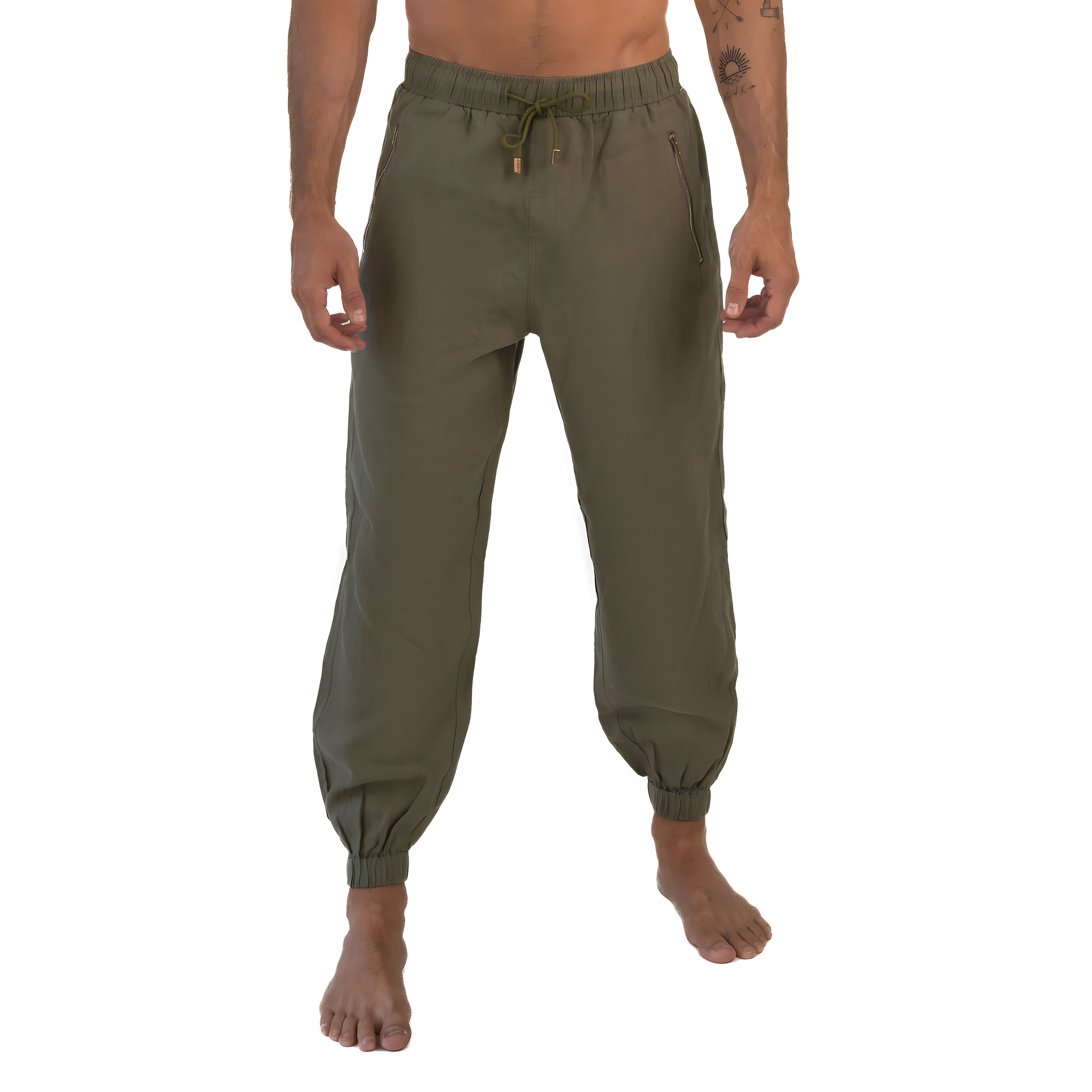 Linen Pants / Khaki Green by East x East