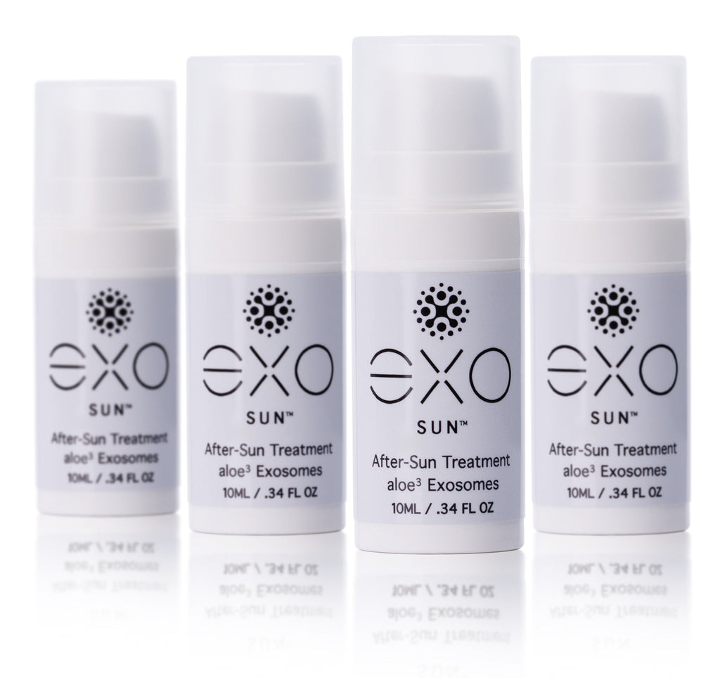 EXO SUN® - After-Sun Treatment - Travel Size, 4 bottles - 10ML / .34 fl oz  (x4)
