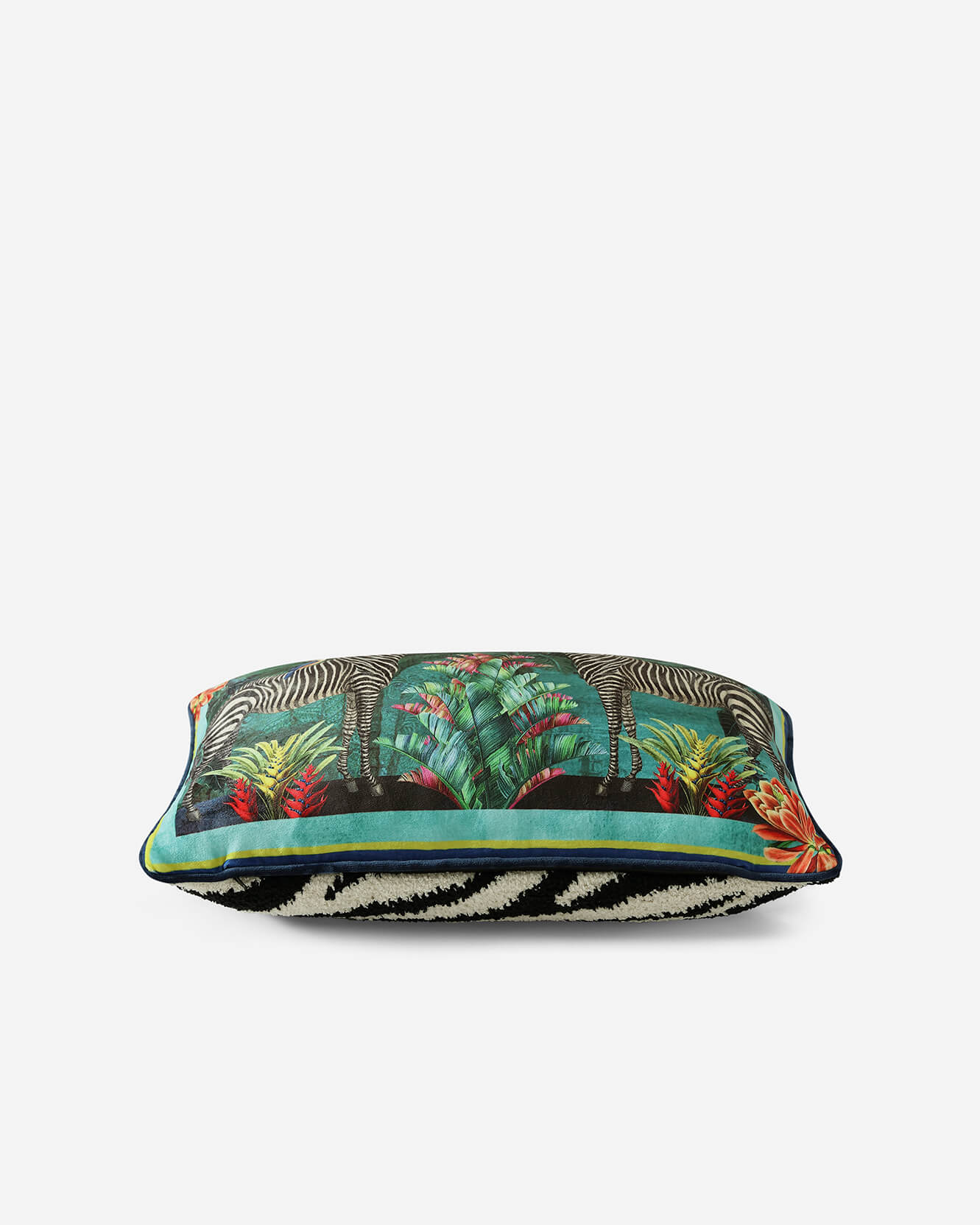Vintage Zebra Small Lumbar Pillow