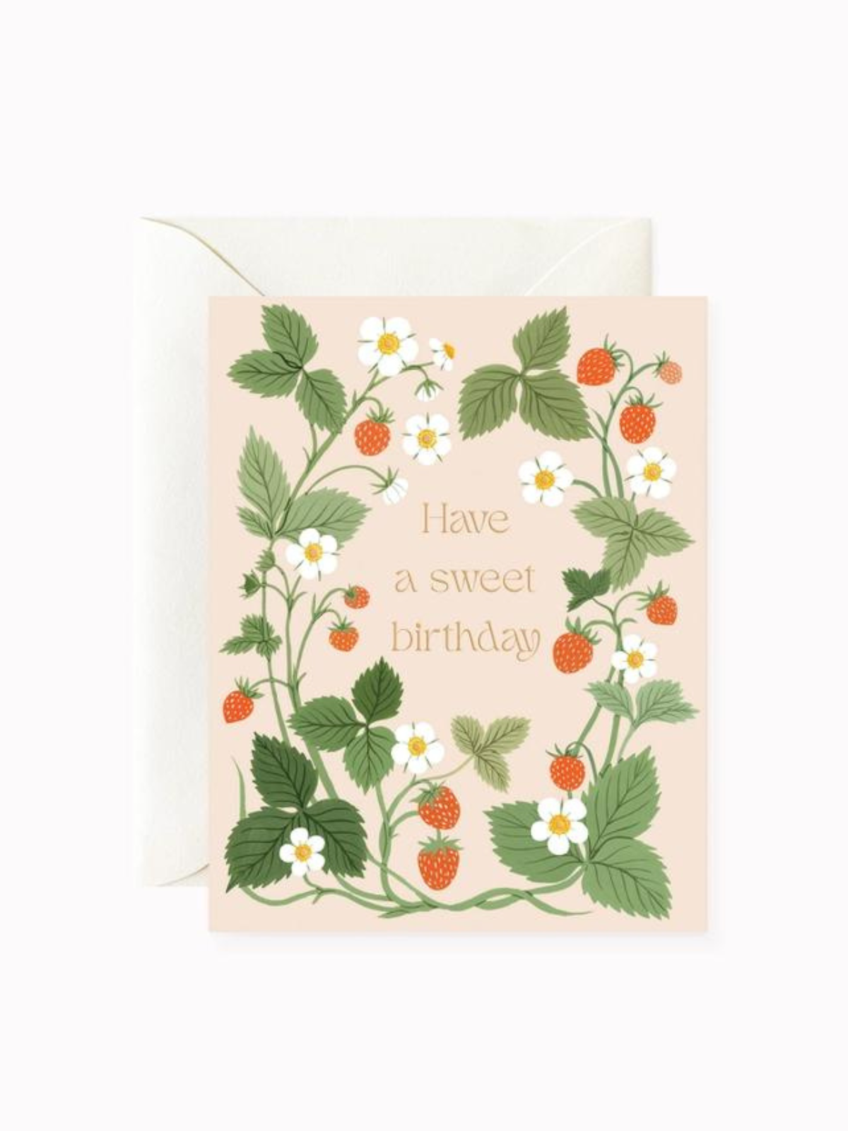 Sweet Strawberries Birthday Card