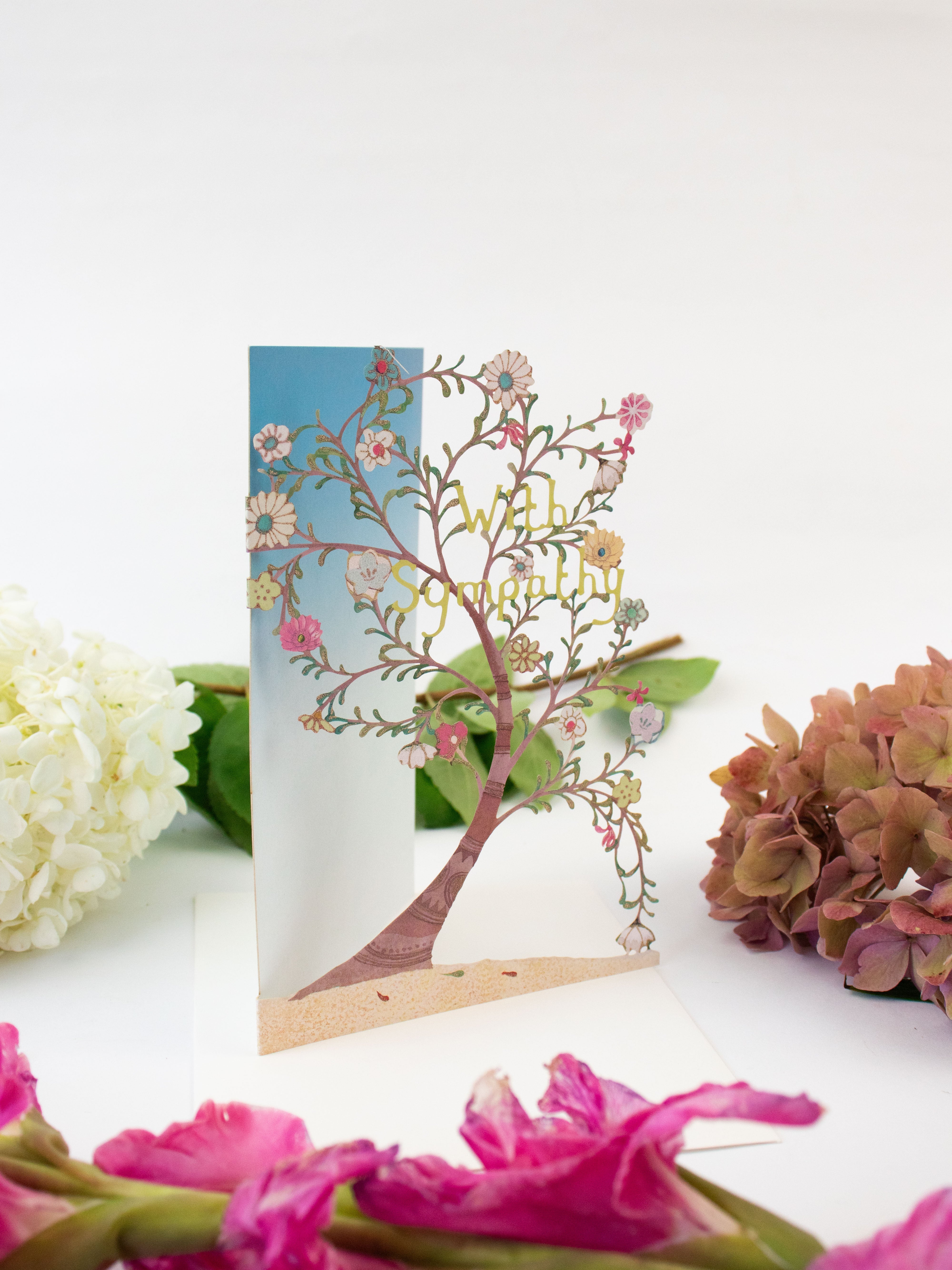 Sympathy Tree Lasercut Card