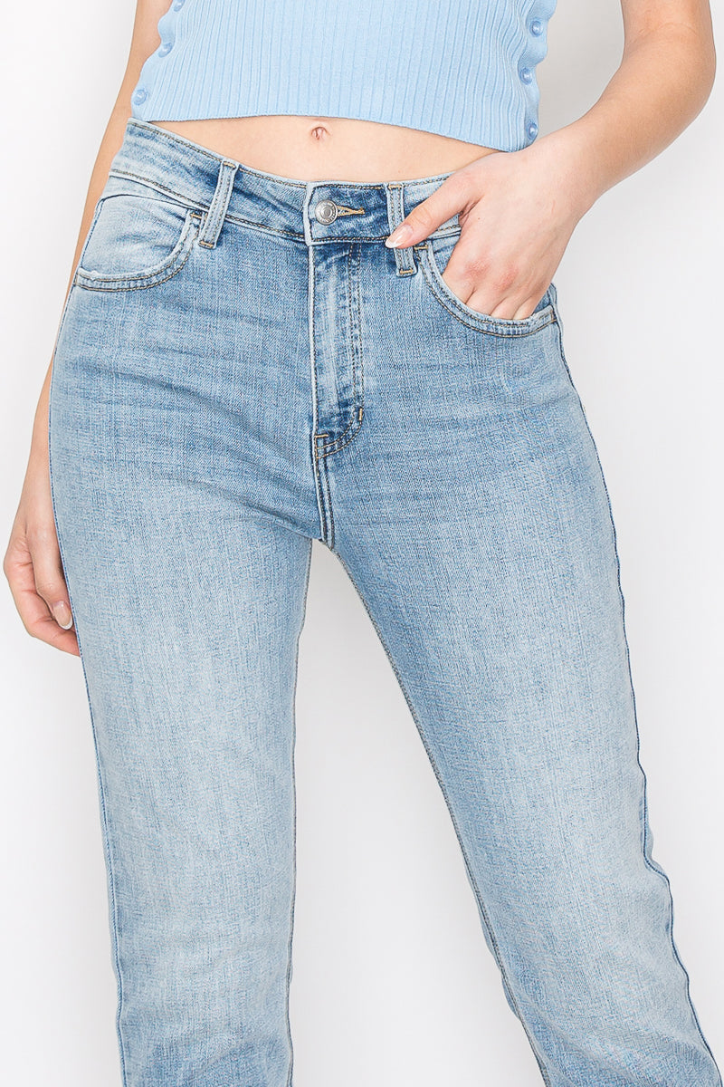 High Rise Straight Leg Jeans