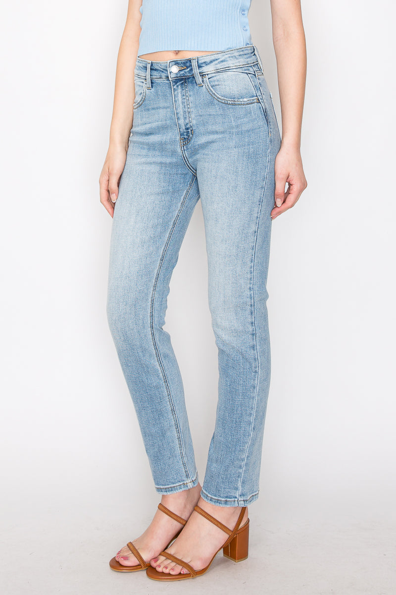 High Rise Straight Leg Jeans