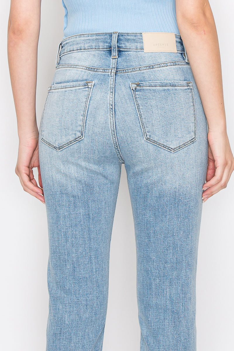 High Rise Straight Leg Jeans