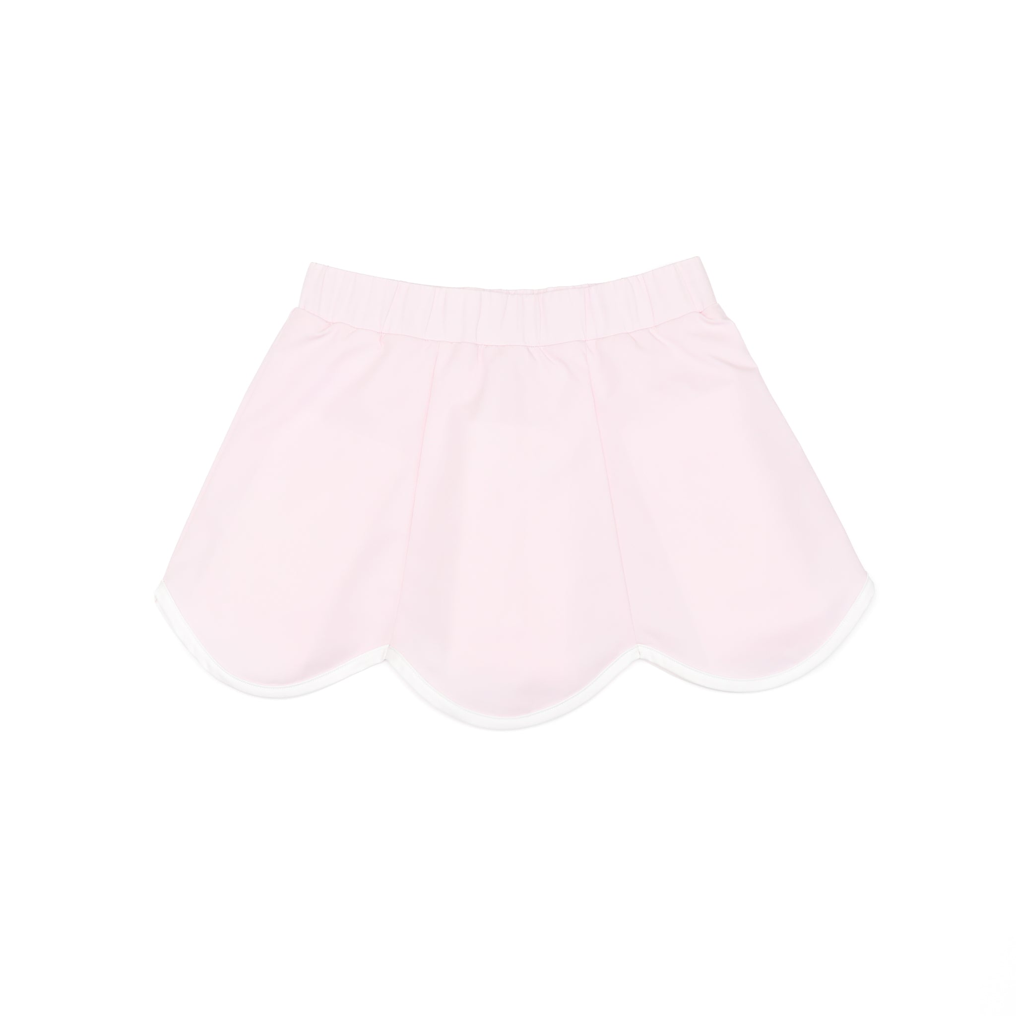 Scalloped Skort in Pink Sand