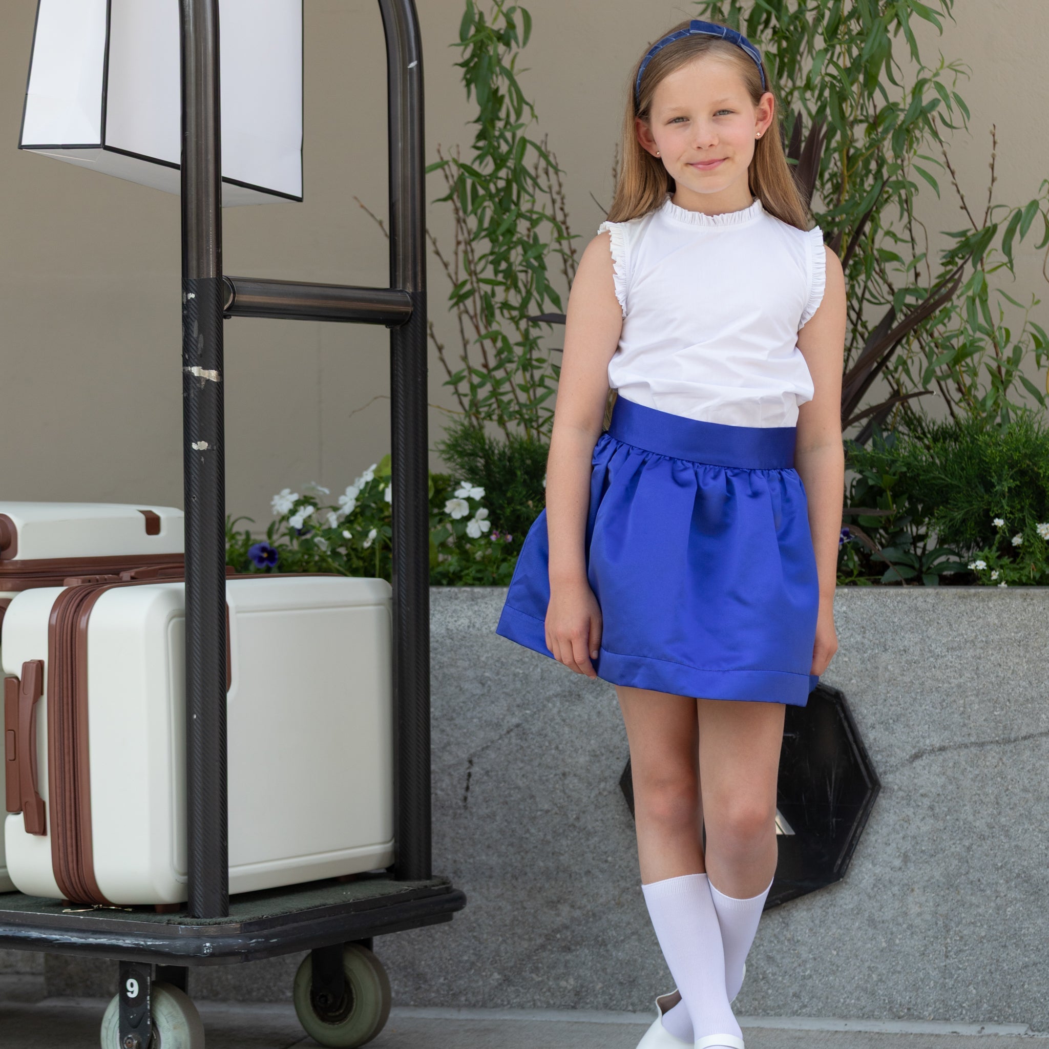 Sutton Skirt in Boylston Blue