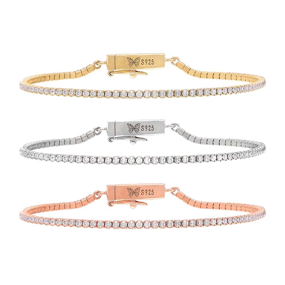  Classic Thin Tennis Bracelet - Adina's Jewels