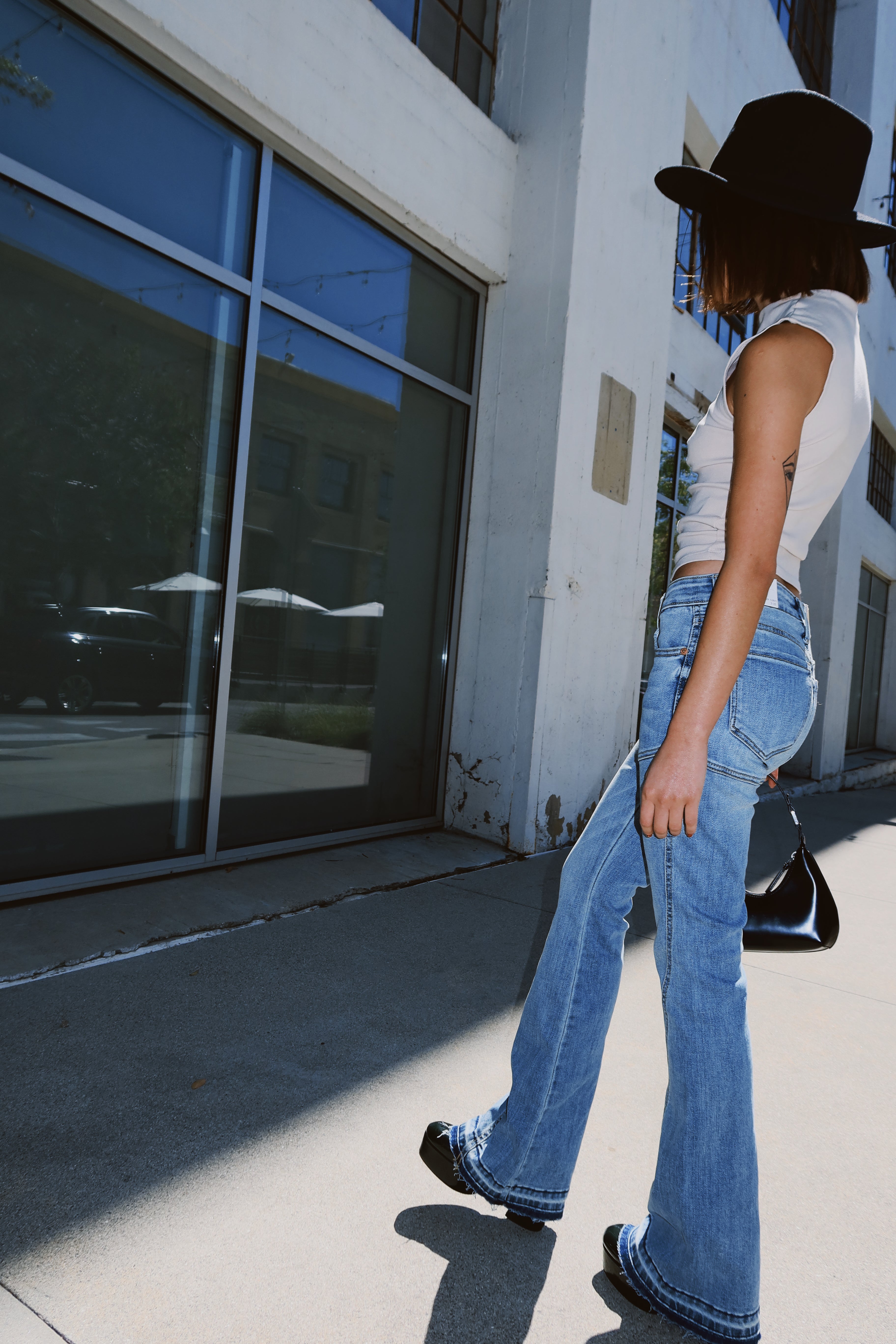 Brianna High Rise Skinny Flare