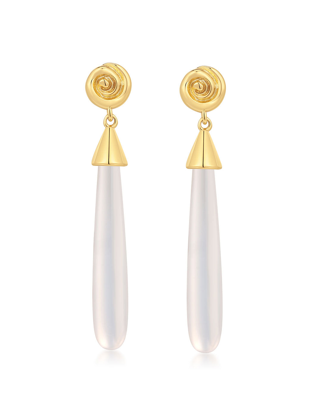 The Coquille Stone Drop Studs