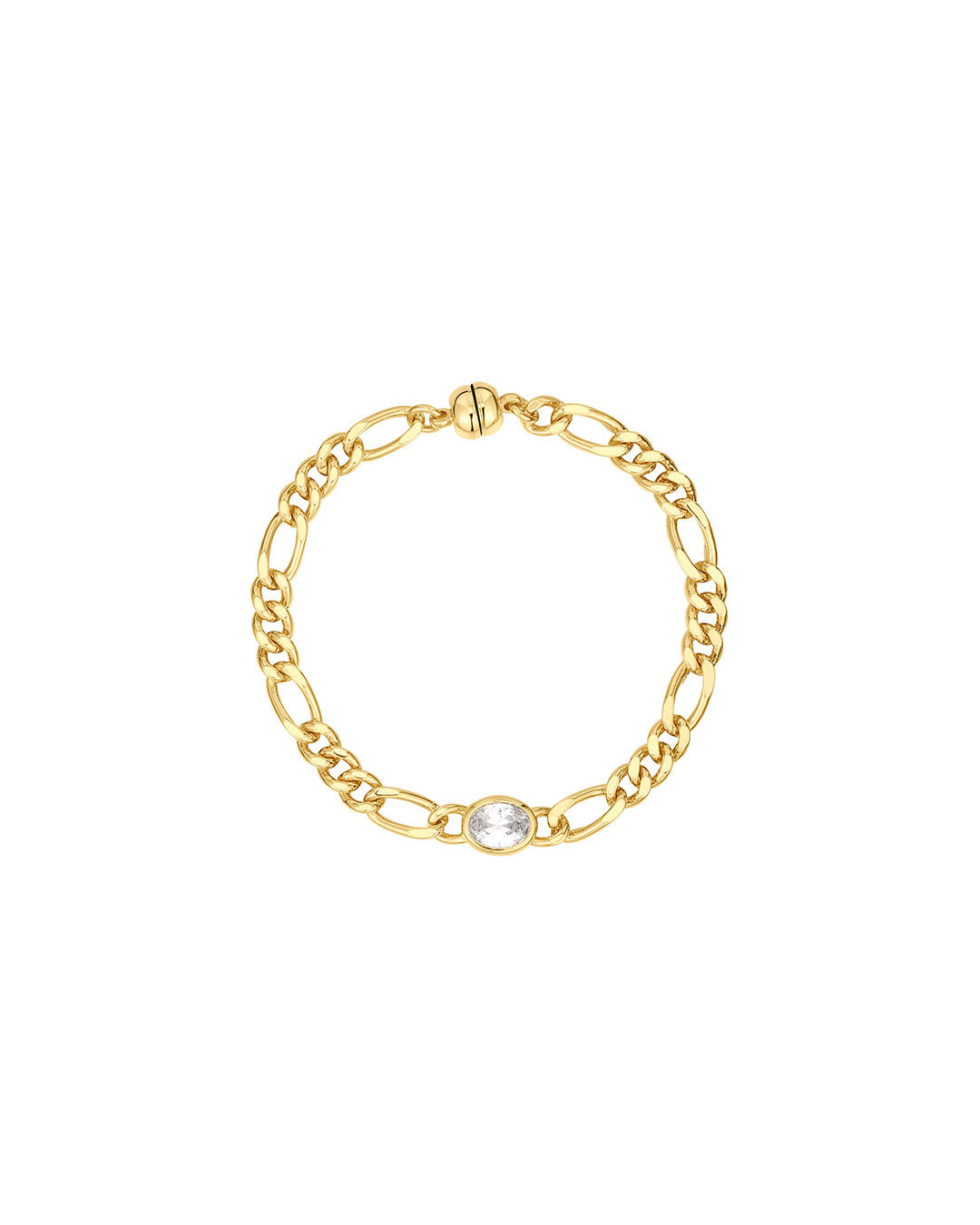 The Oval Bezel Chain Bracelet