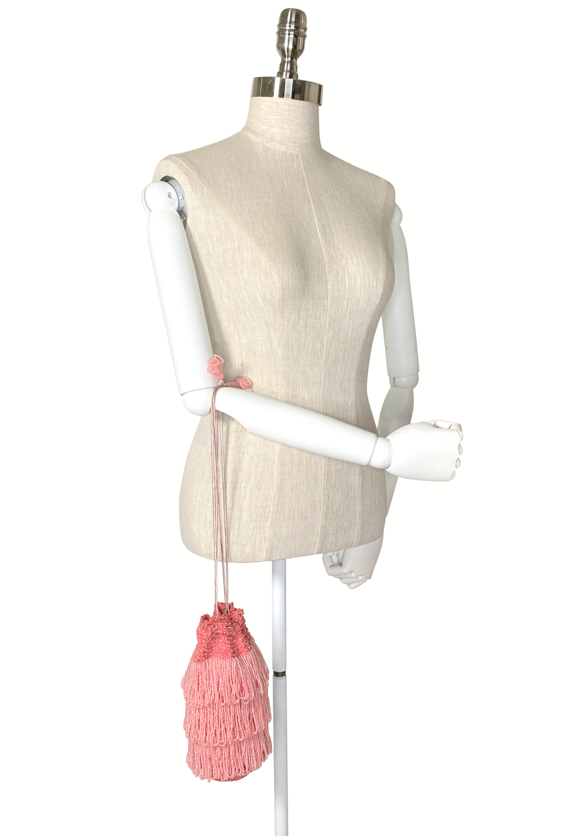 The Bonbon 1920's Pochette Bag - Flamingo Pink