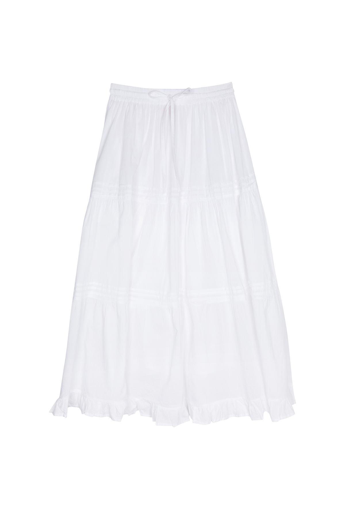 The Emmeline Prairie Skirt - White