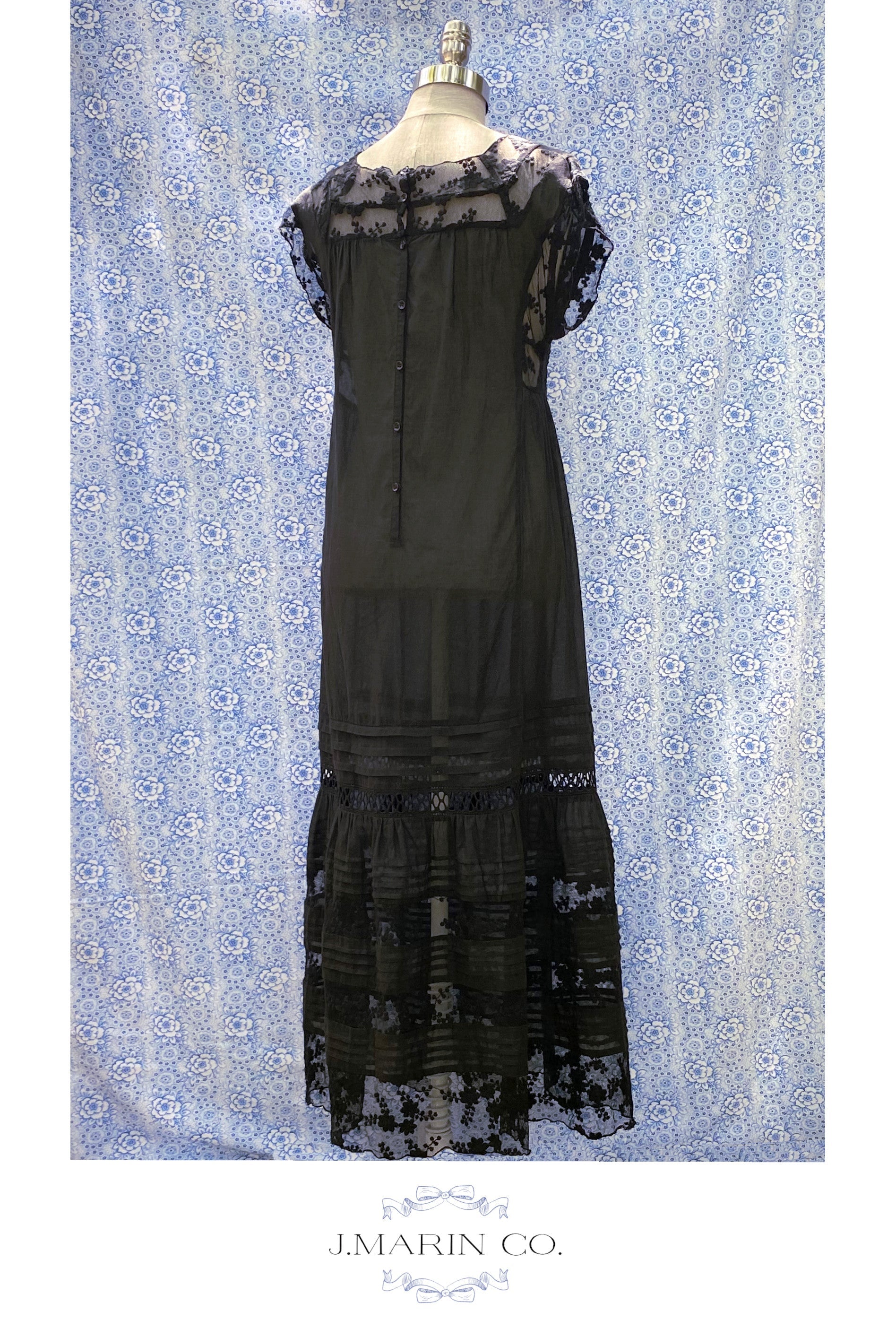 The Vivienne Dress - Edwardian Jet