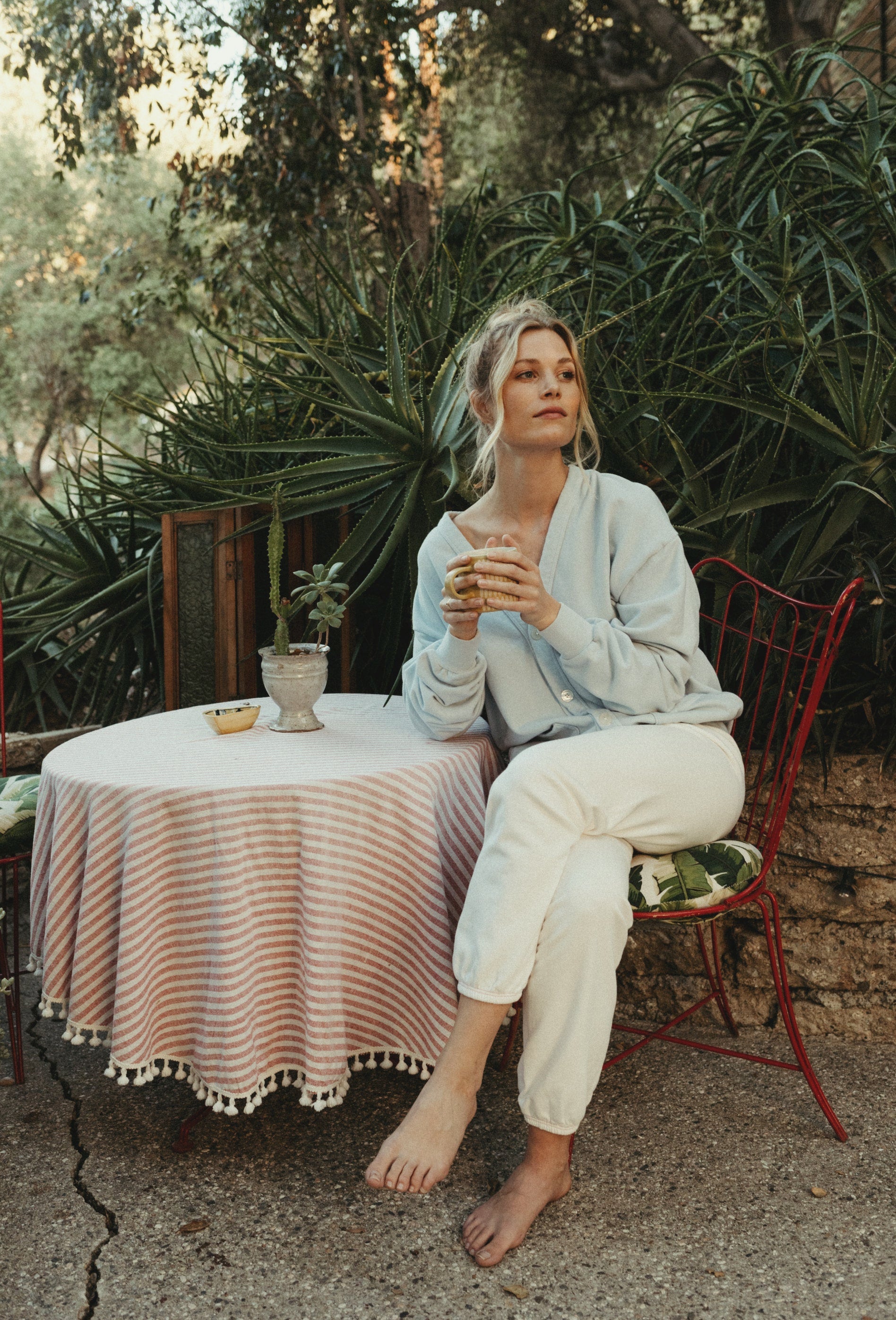 Organic Cotton Thermal Lounger Sweatpants