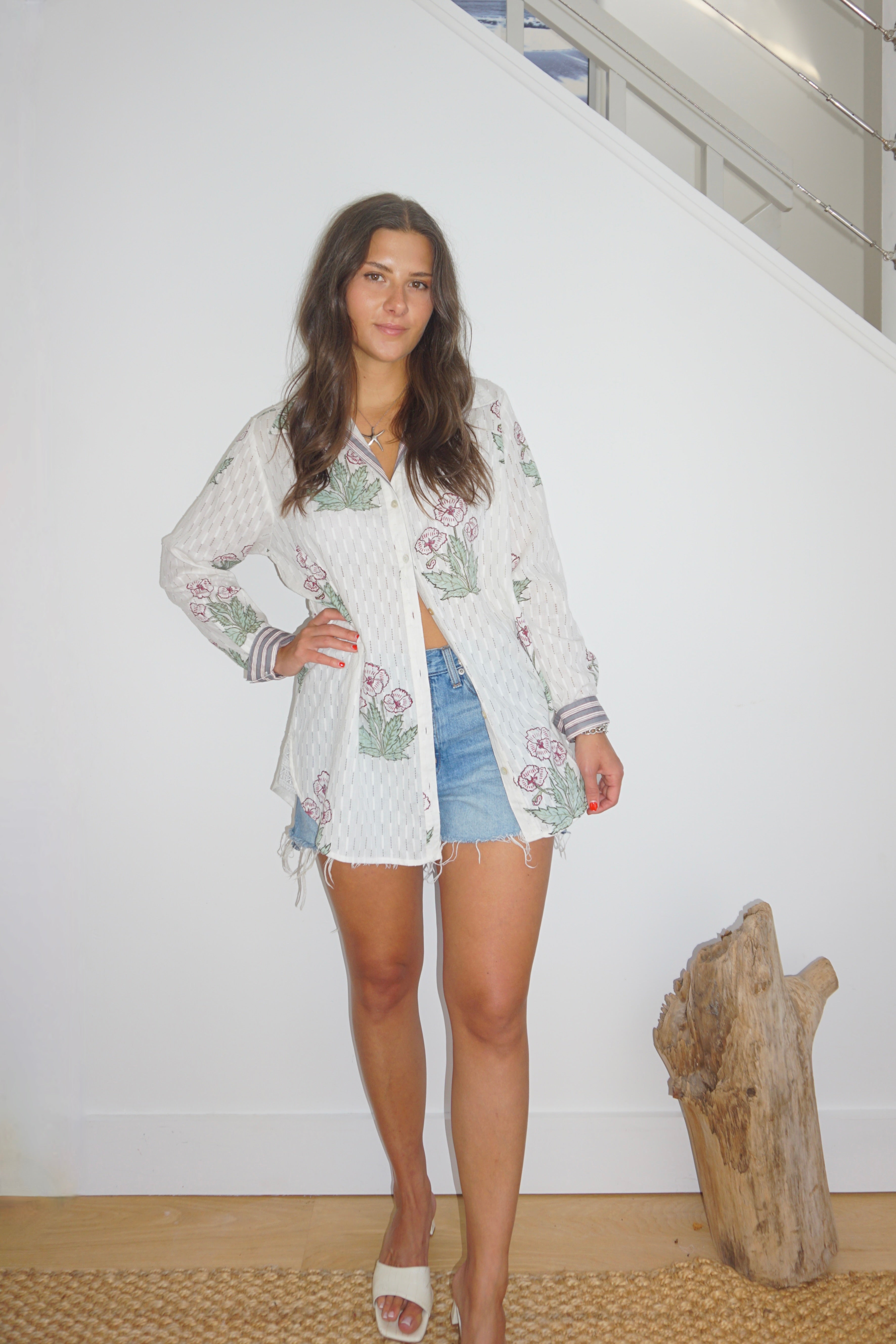 Thea Beach Shirt in Cosmos