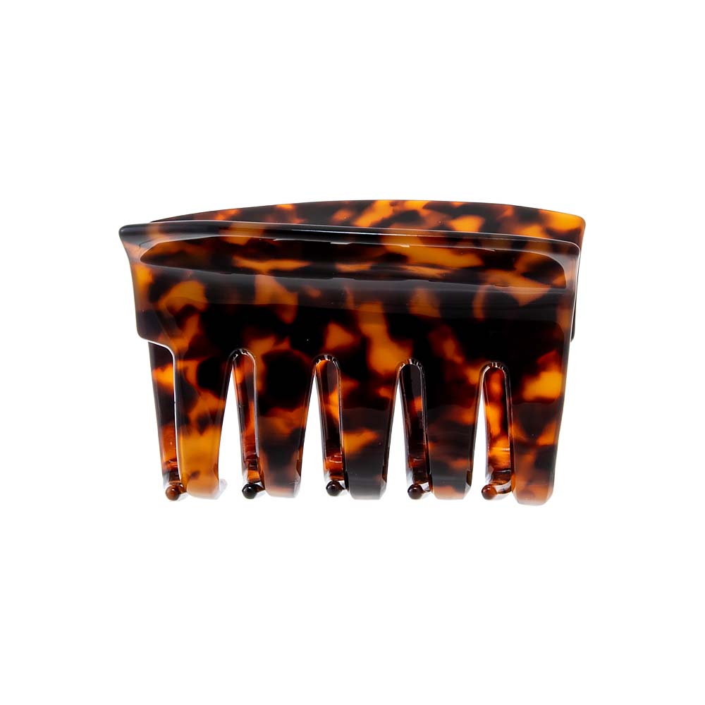 Dark Tortoise Medium Elongated Classic Hair Claw Clip - Adina's Jewels
