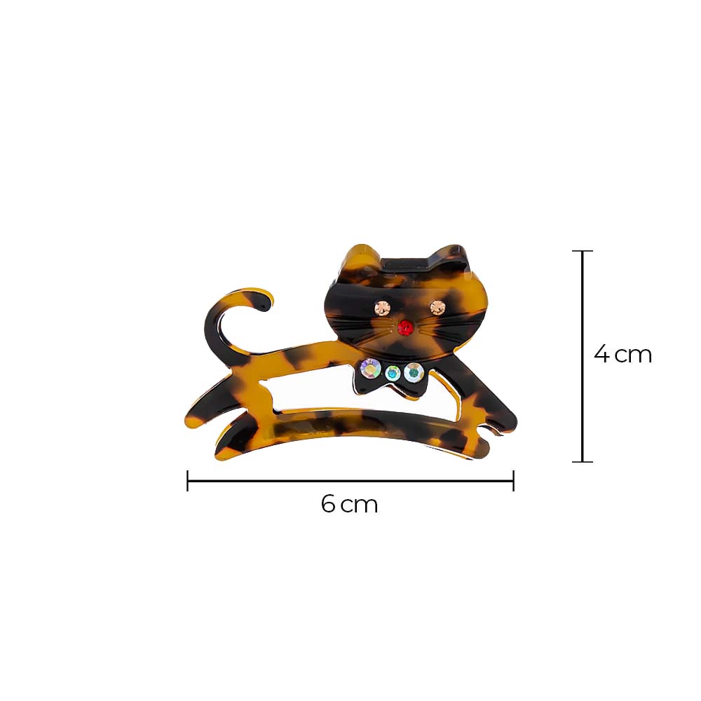 Jumping Cutout Cat Hair Claw Clip - Adina's Jewels