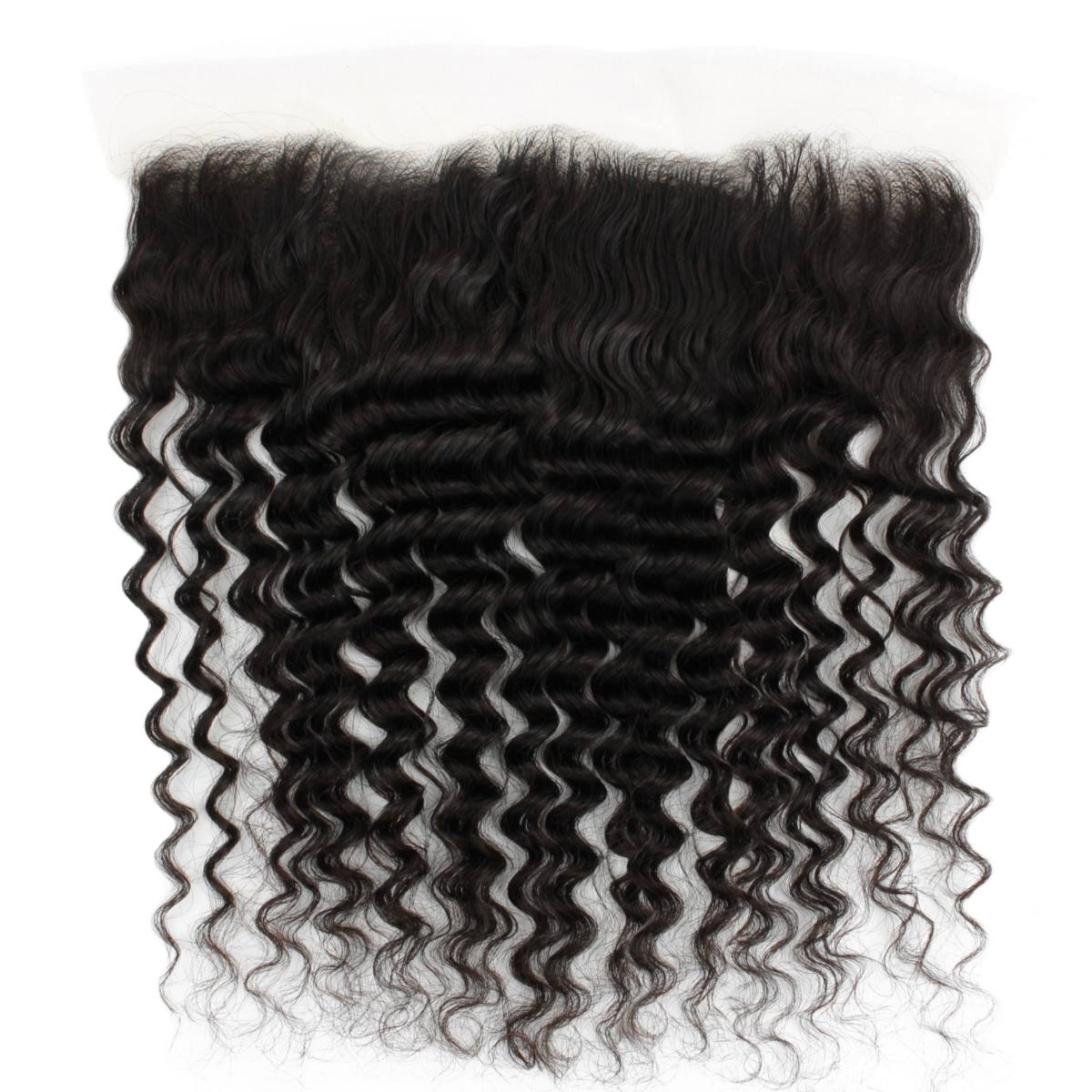 Deep Wave 13x4 Transparent Lace Human Hair Frontal