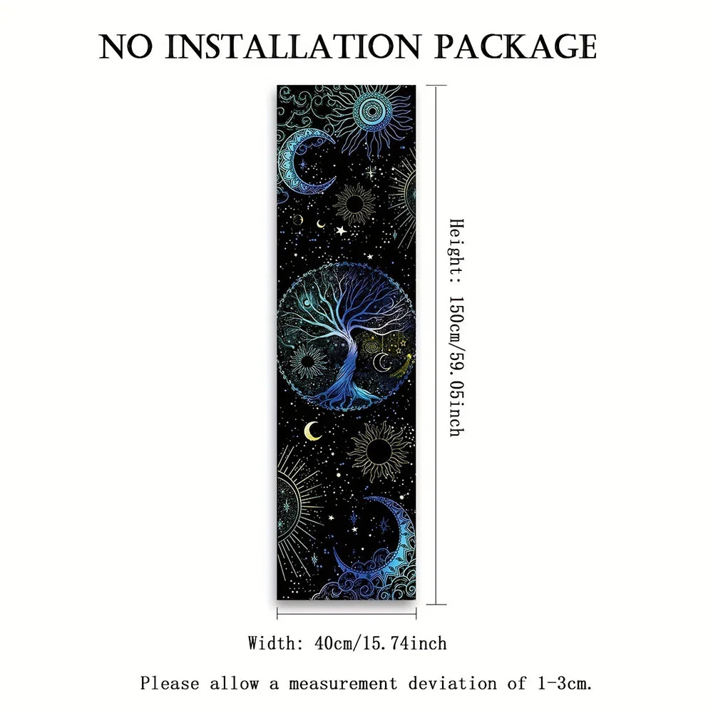 Witchy Sun & Moon Banner Tapestry