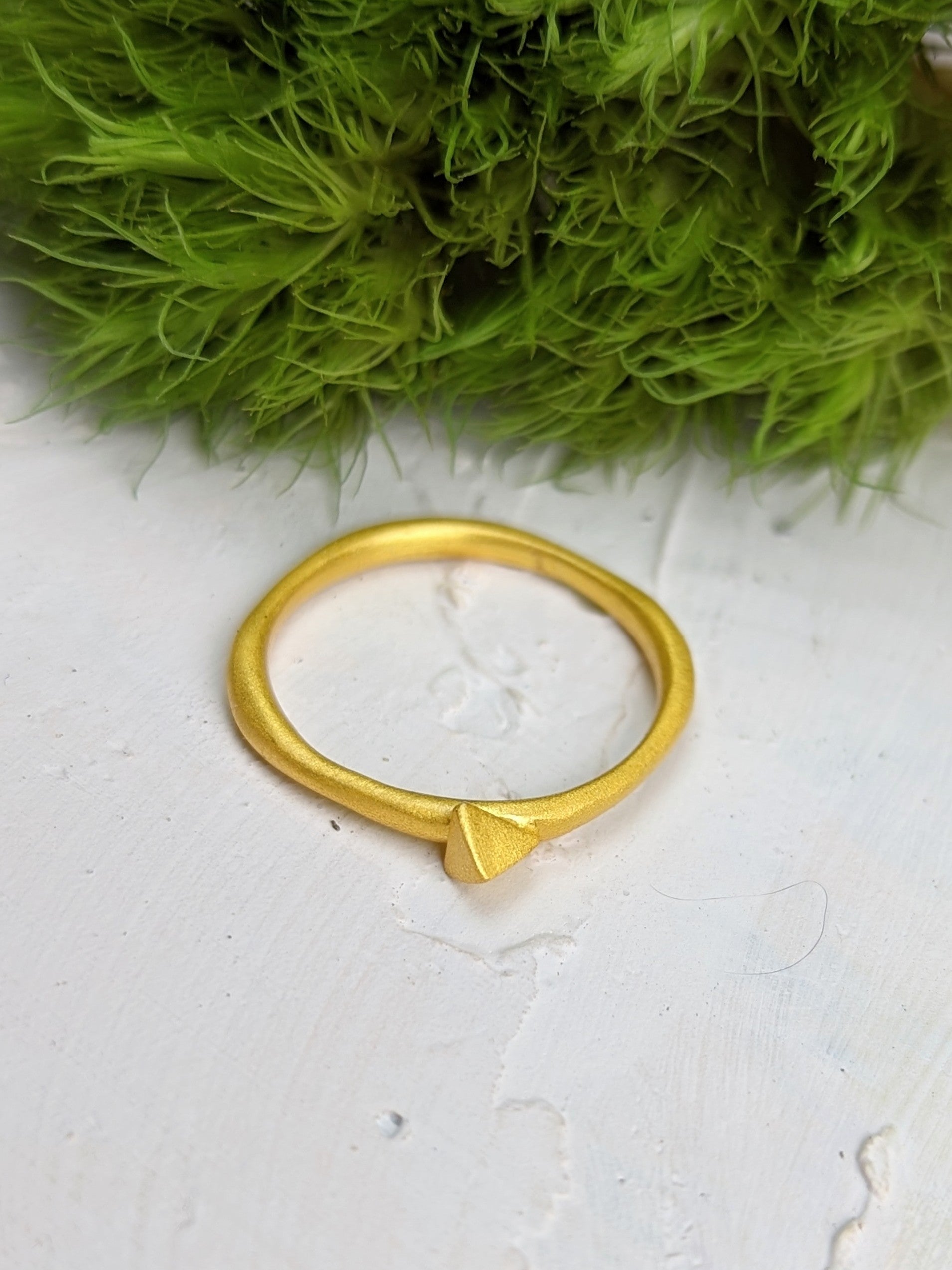 Triangle Stud Stacking Ring