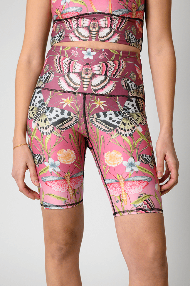 Biker Short - Pretty in Pink by Yoga Democracy