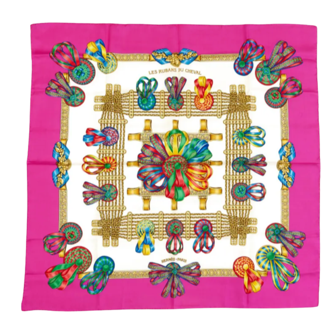 Rubans du Cheval Fuchsia Coffee Run Keychain Bag