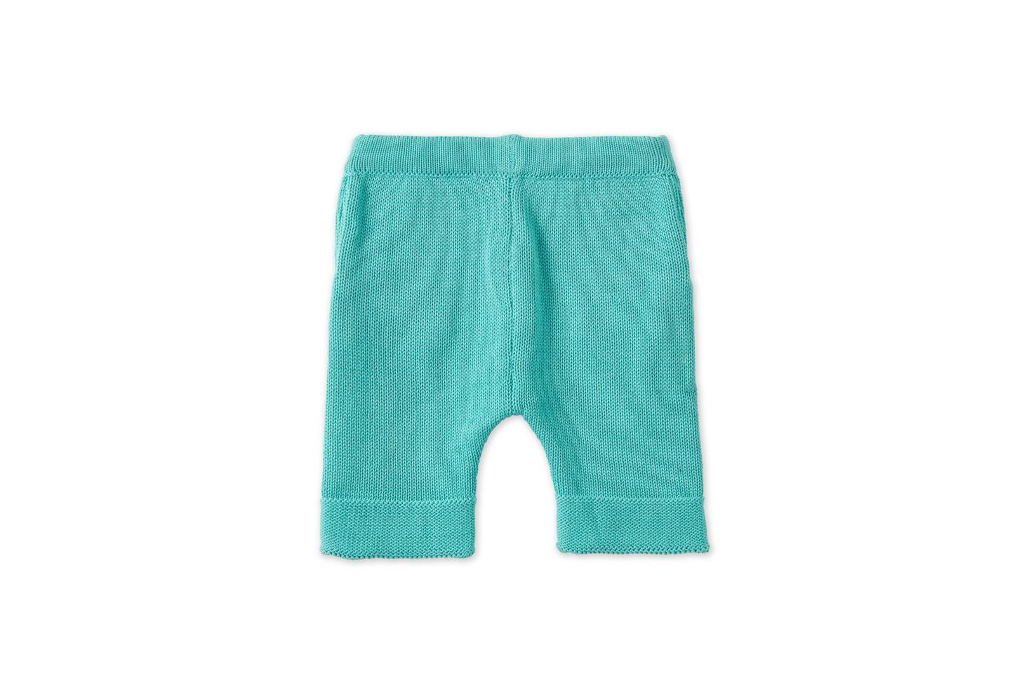 Organic Cotton Nordic Knit Shorts - Copper Green