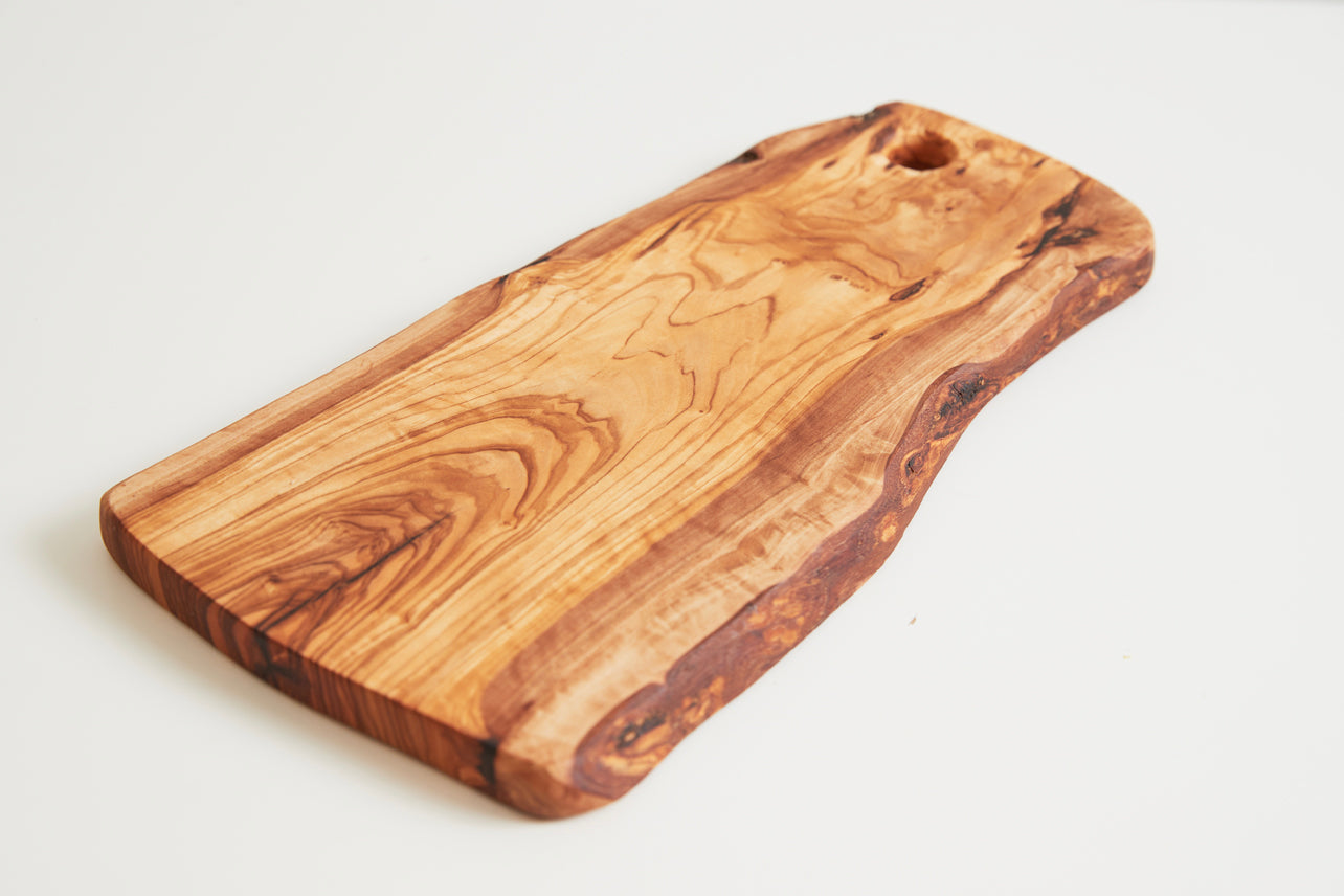 Italian Olivewood Charcuterie Board - with Hole by Verve Culture