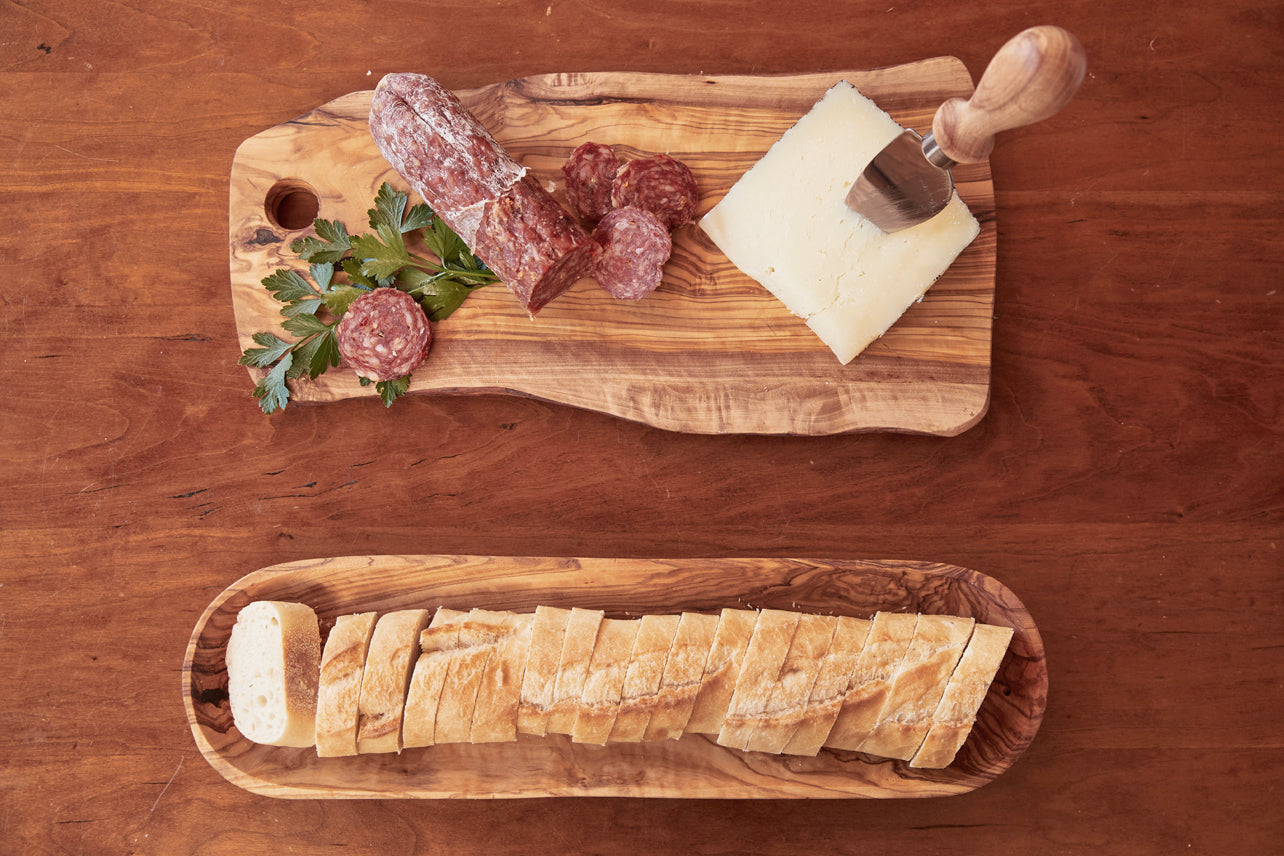 Italian Olivewood Charcuterie Board - with Hole by Verve Culture