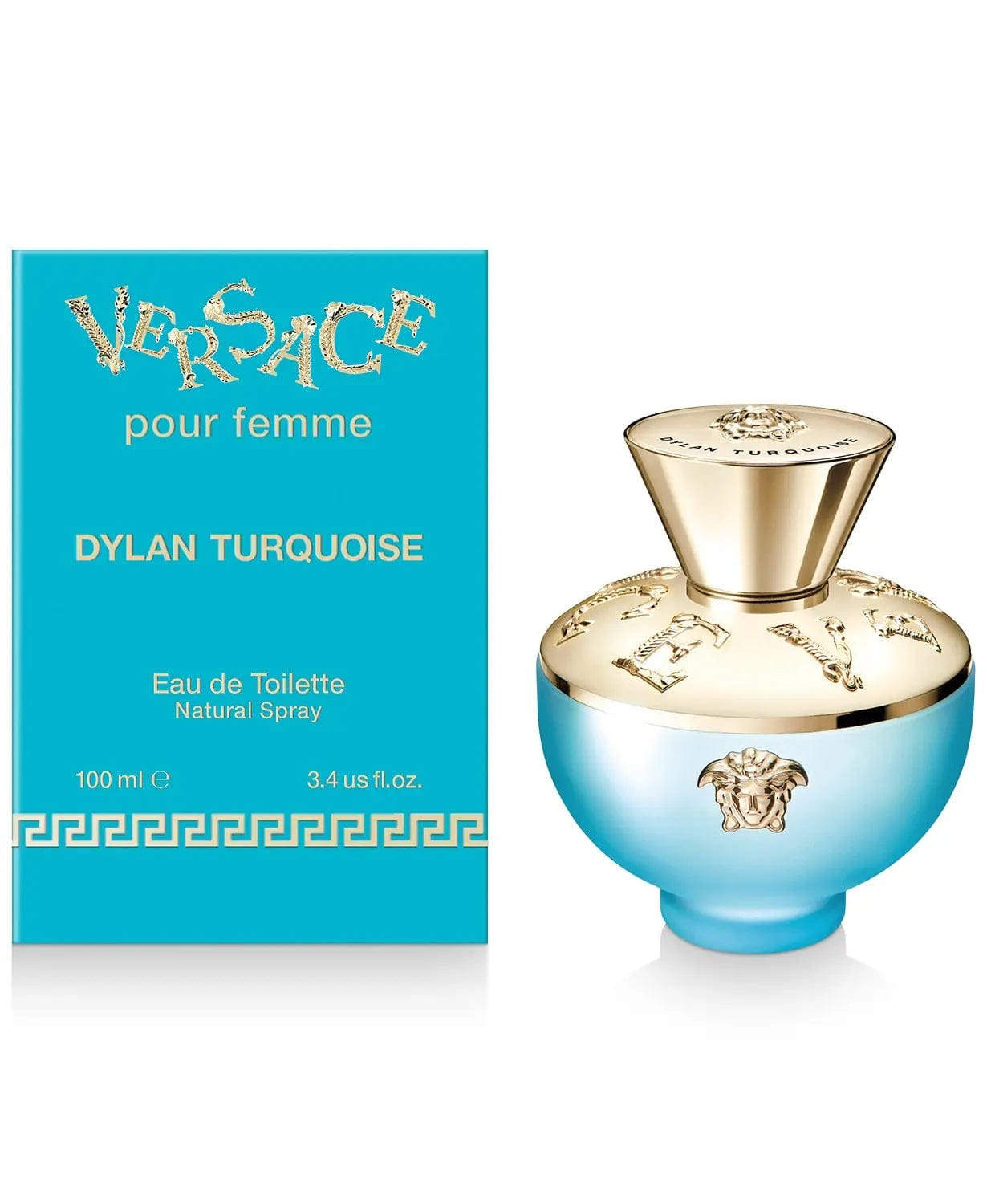Versace Dylan Turquoise Pour Femme 3.4 oz Eau De Toilette Spray