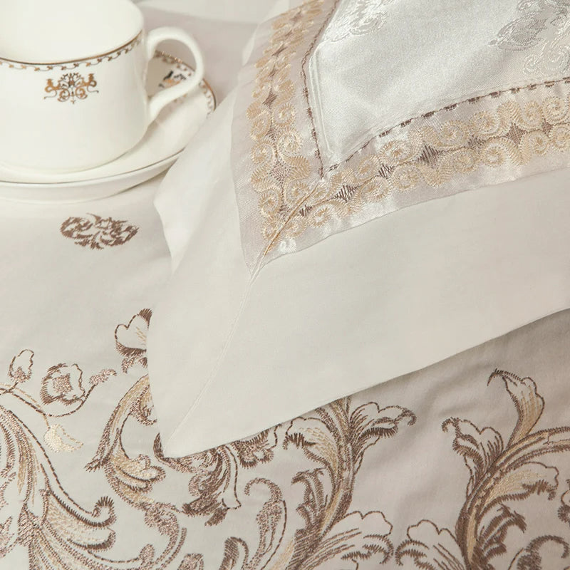 Vetora Luxury Silky Jacquard Cotton Bedding Set | 3CARATS