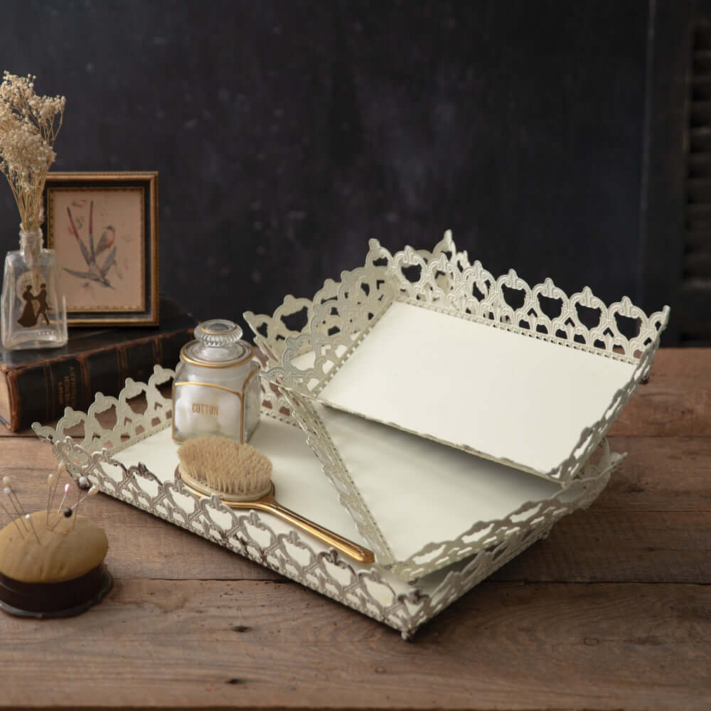 Vintage Decorative Metal Trays | Set of 3