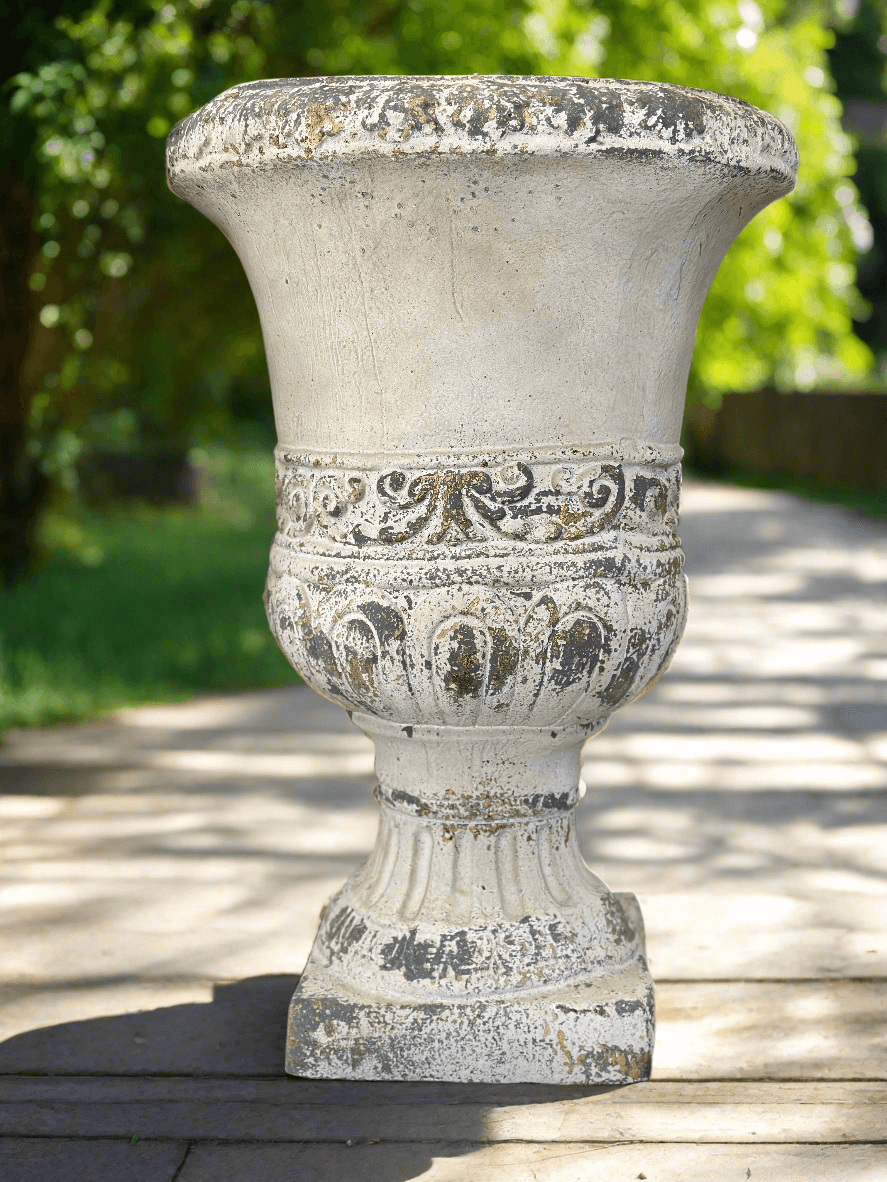 Vintage Distressed Decorative Urn Planter