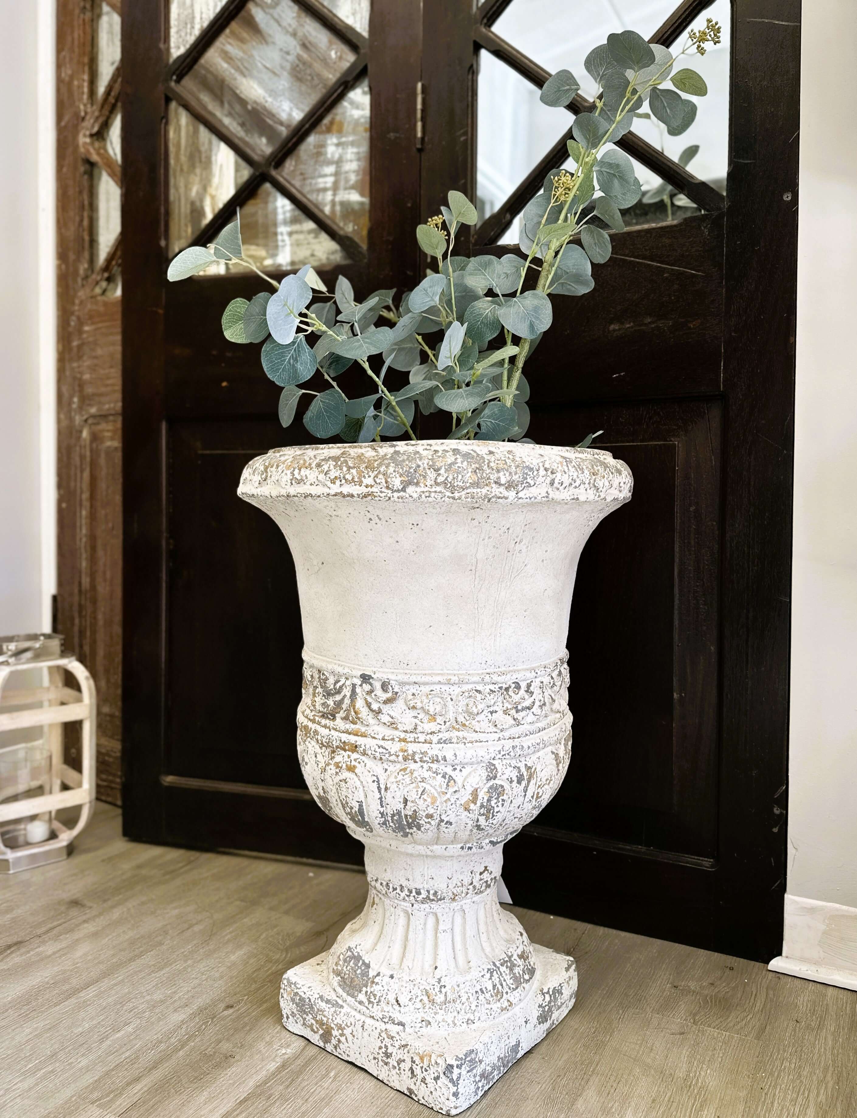 Vintage Distressed Decorative Urn Planter