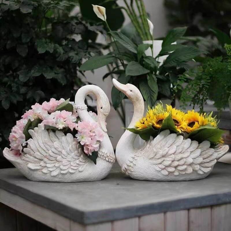 Cottagecore Vintage Goose Planter