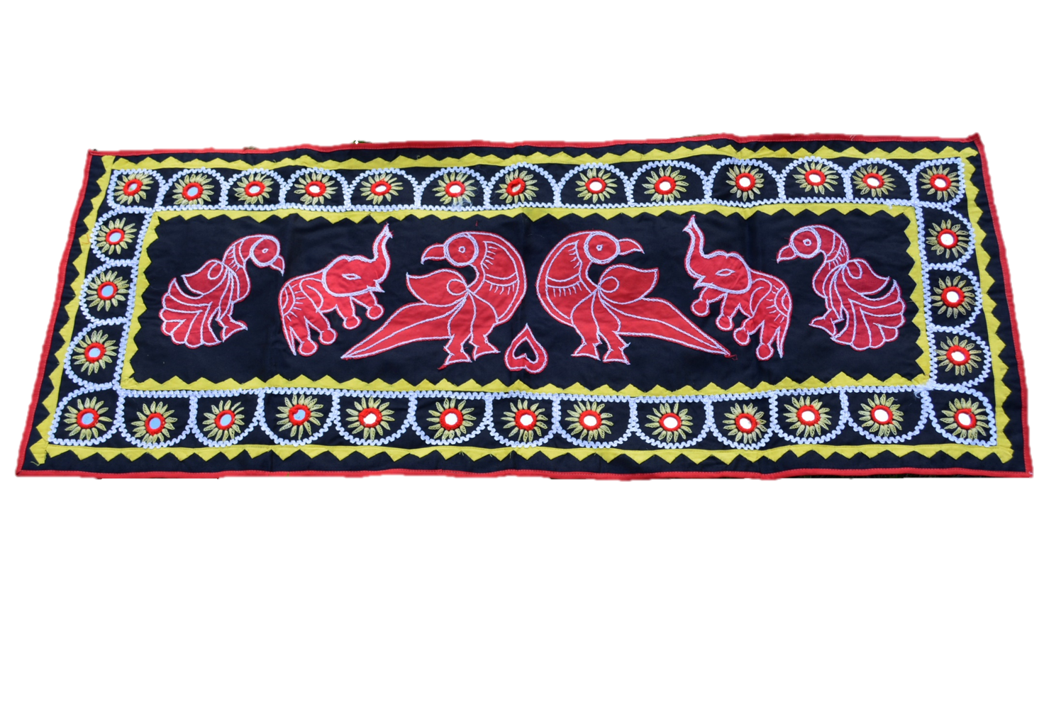 OMSutra Mandala Applique Boho Tapestry for Wall Decor by OMSutra