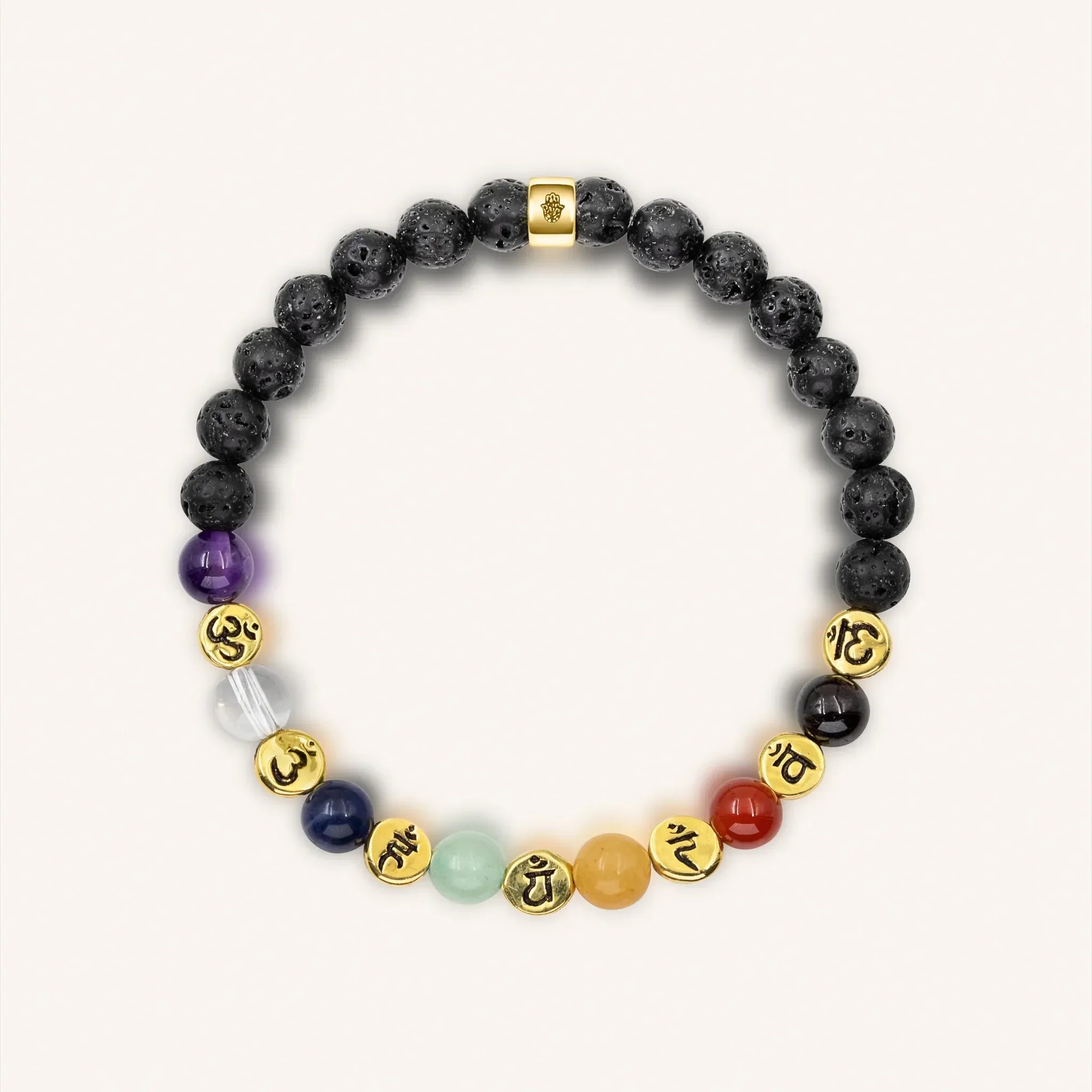 Invigorated Aim - Lava Stone Chakra Bracelet