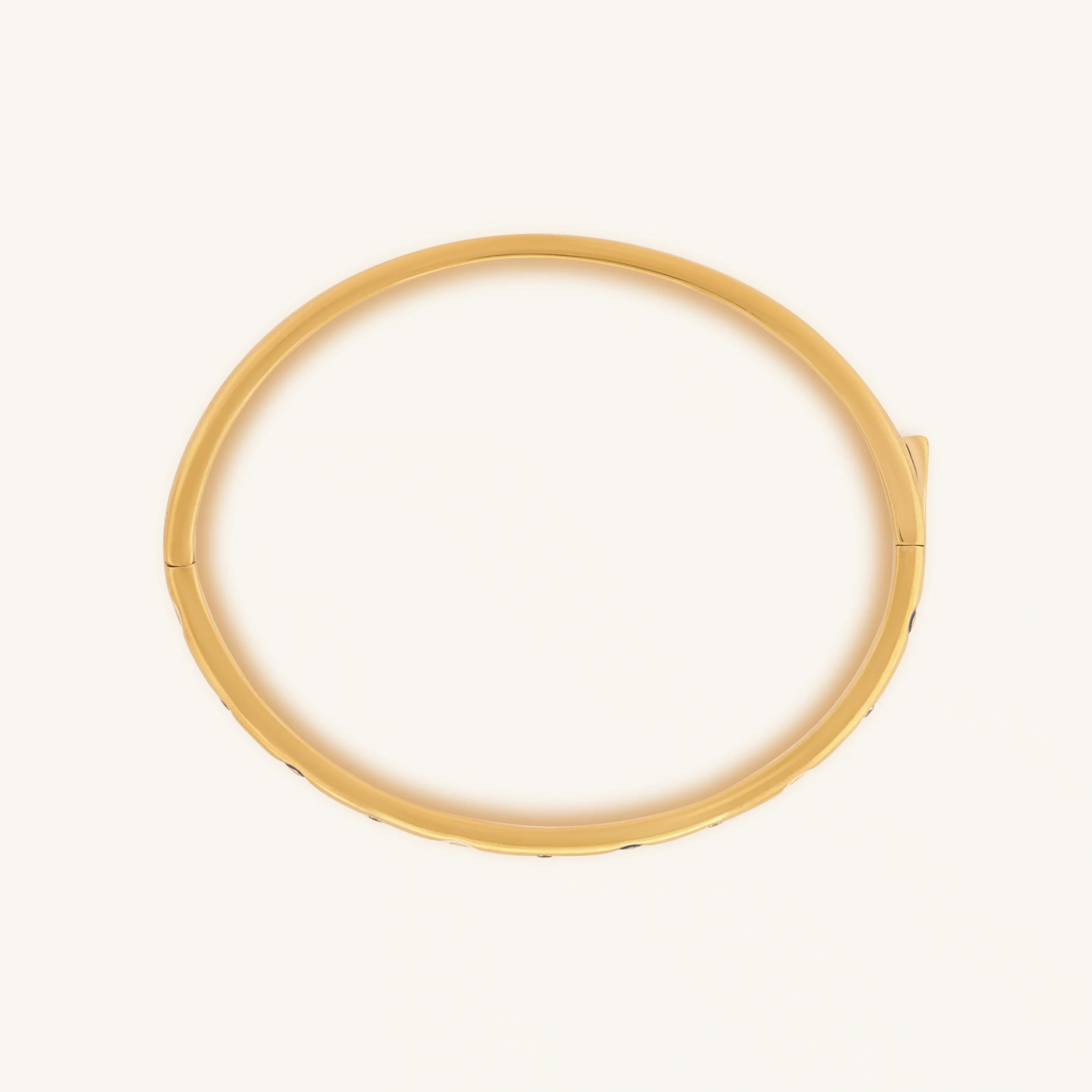 Soulful Rejuvenation Gold Evil Eye Cuff Bracelet