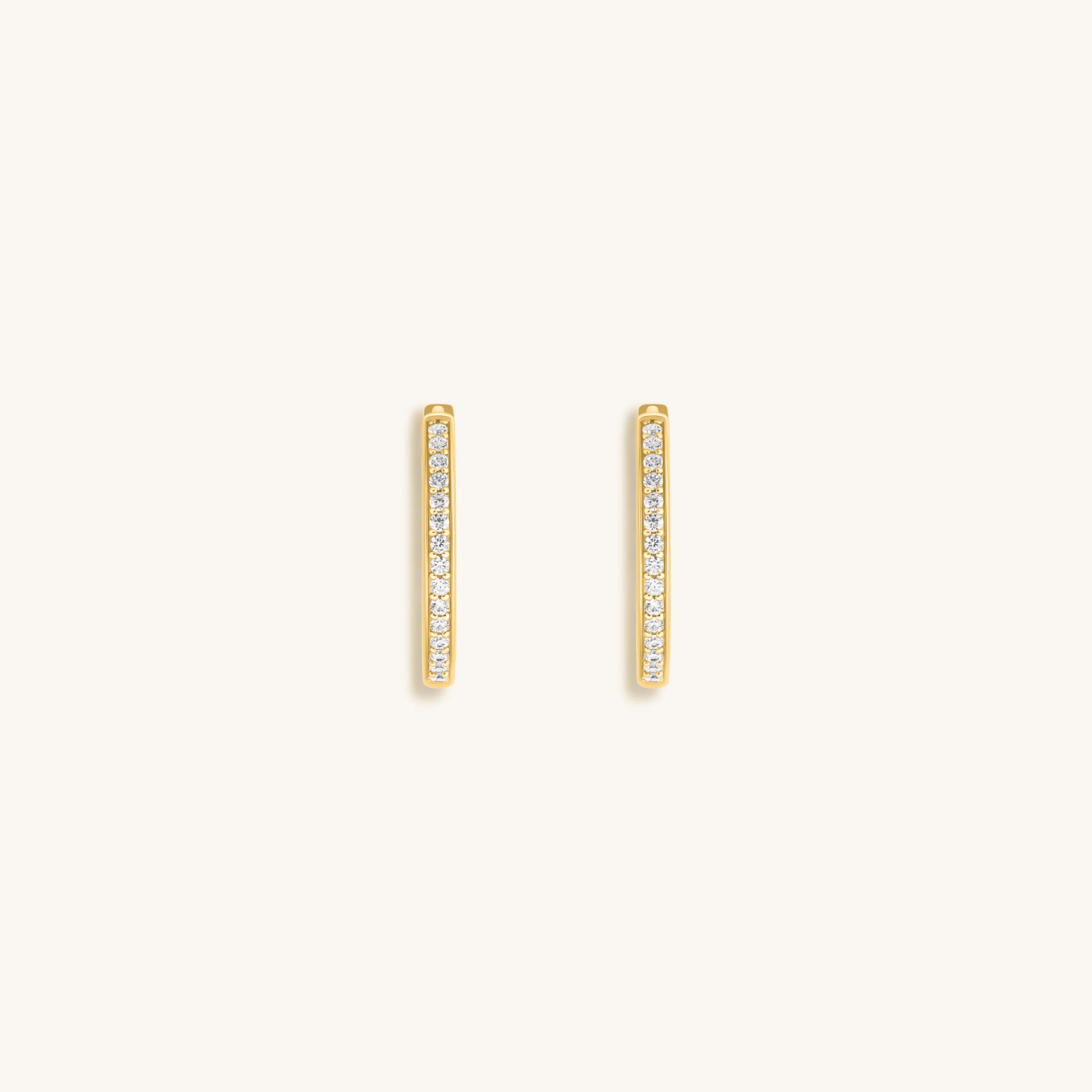 Wheel of Stars - Gold Hoop Earrings