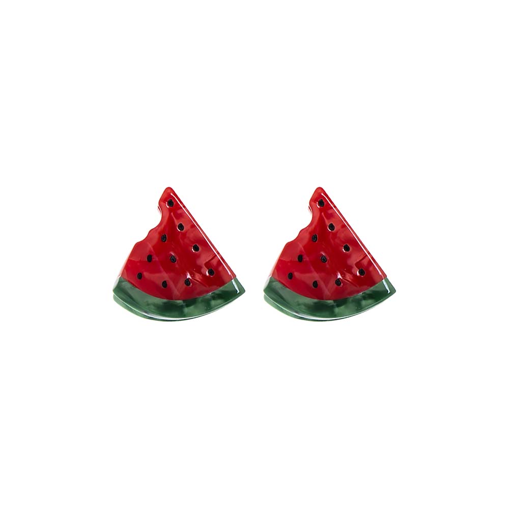 Red Take A Bite Out Of My Watermelon Hair Clip - Adina's Jewels