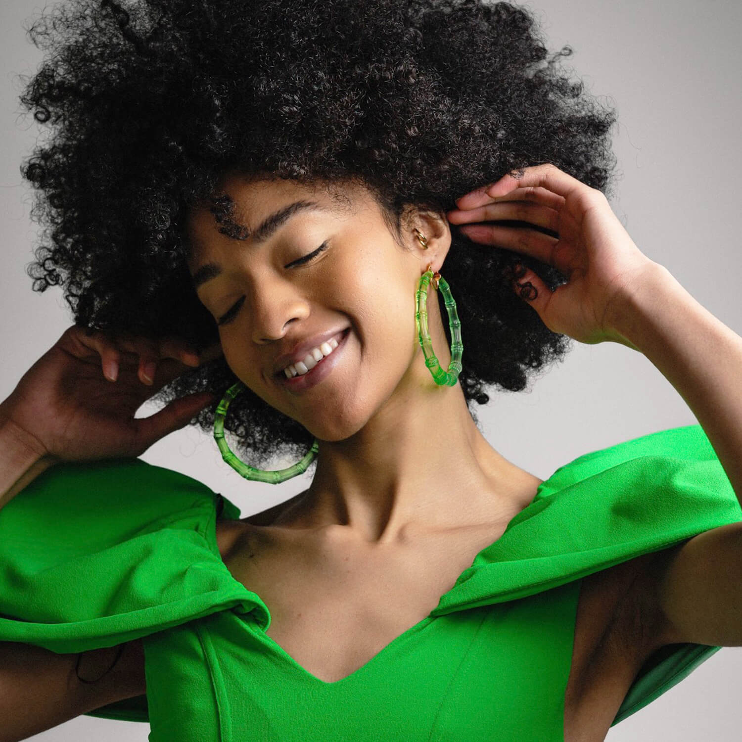 HOW TO STYLE: XL Bamboo Hoop Earrings